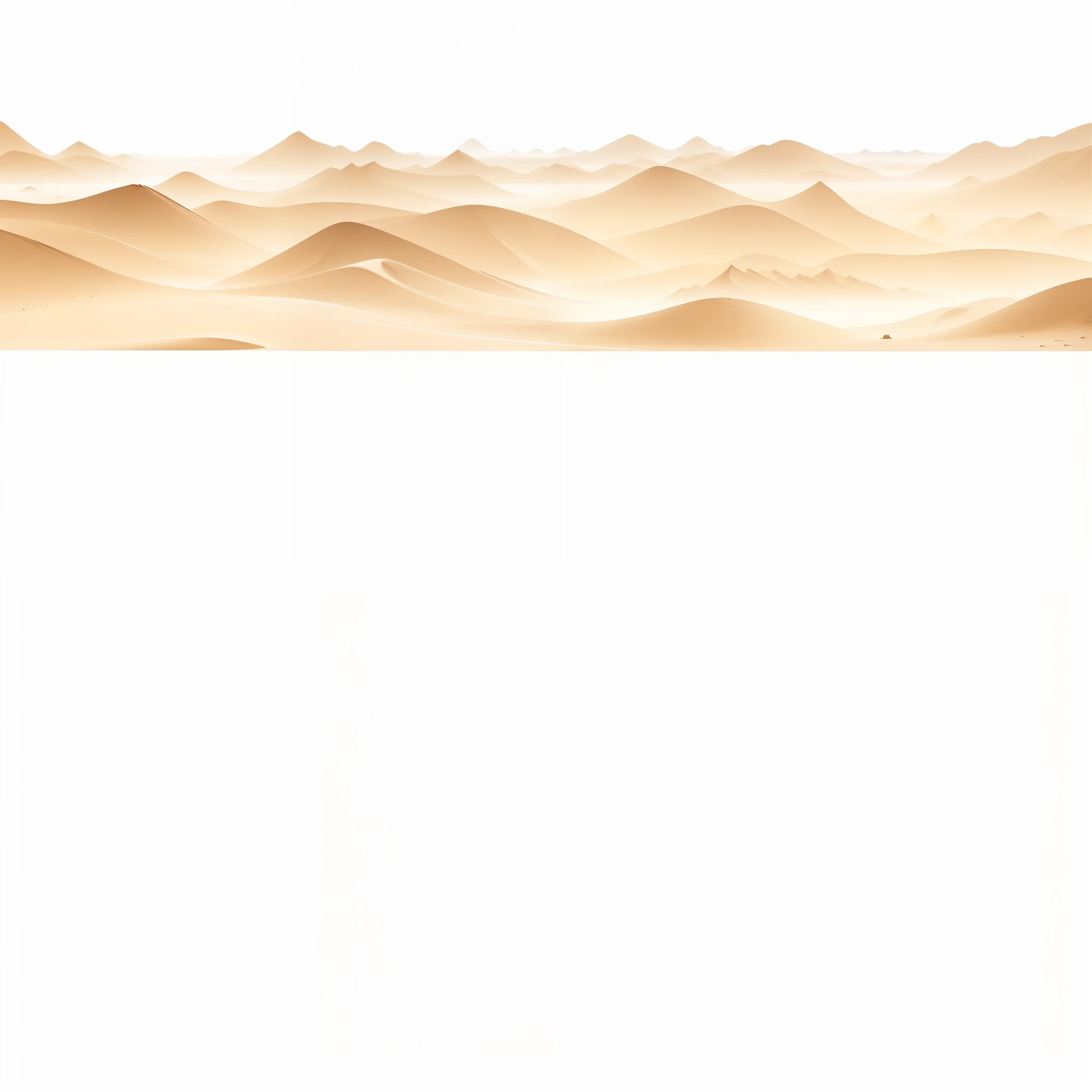 ((Best quality,8K,tmasterpiece)),Monochrome art,minimal style,gradient colors,Desert background,Vast desert,sahara desert,white desert background, mountainous background, Plain background, full view blank background, background sand dunes, new mexican desert background, Vast landscape, background is white
