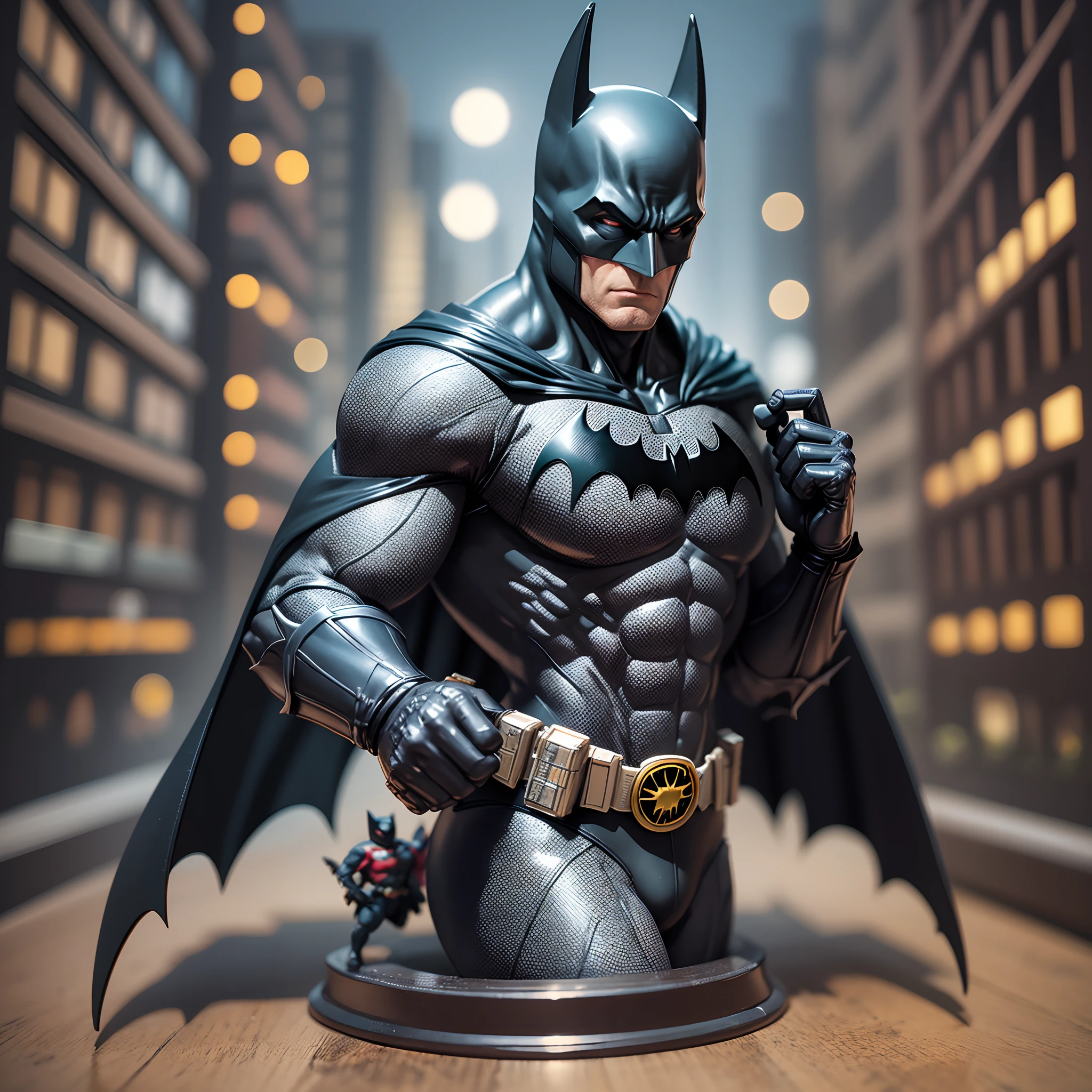 Batman figure in a blister pack, masterpiece, best-quality, super detail --auto --s2