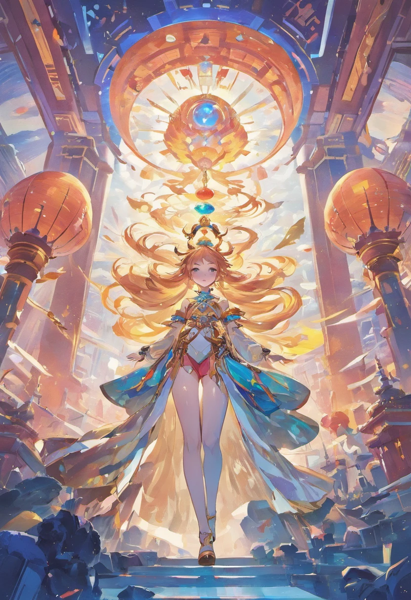 k hd,The girls of the future world shuttle through the world of technology,Fly in the air,A sense of future technology,Spaceships in the distance、high - tech、the ai,Alphonse mucha and rossdraws,Yang J,Inspired by Fenghua Zhong,full-colour illustration,beautiful fantasy empress,Inspired by Lanying,From Shen Zhou,Beautiful artistic illustration,From Qu Lei Lei、Yan Hui、Zeng Jing、Lu Guang,Anime style,large scene,Epic composition
