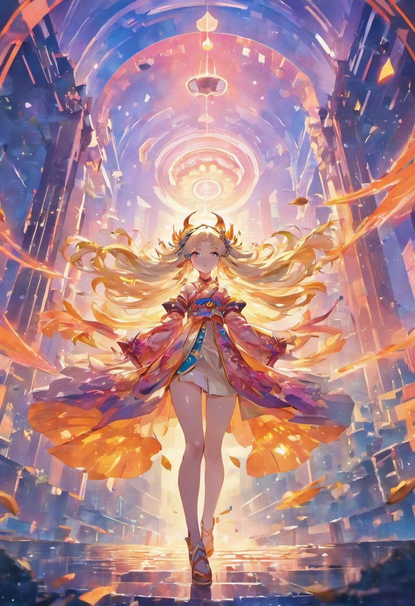 k hd,The girls of the future world shuttle through the world of technology,Fly in the air,A sense of future technology,Spaceships in the distance、high - tech、the ai,Alphonse mucha and rossdraws,Yang J,Inspired by Fenghua Zhong,full-colour illustration,beautiful fantasy empress,Inspired by Lanying,From Shen Zhou,Beautiful artistic illustration,From Qu Lei Lei、Yan Hui、Zeng Jing、Lu Guang,Anime style,large scene,Epic composition