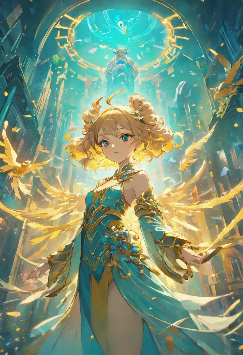 k hd，The girls of the future world shuttle through the world of technology，Fly in the air，A sense of future technology，Spaceships in the distance、high - tech、the ai，Alphonse mucha and rossdraws，Yang J，Inspired by Fenghua Zhong，full-colour illustration，beautiful fantasy empress，Inspired by Lanying，From Shen Zhou，Beautiful artistic illustration，From Qu Lei Lei、Yan Hui、Zeng Jing、Lu Guang，Anime style，large scene，Epic composition