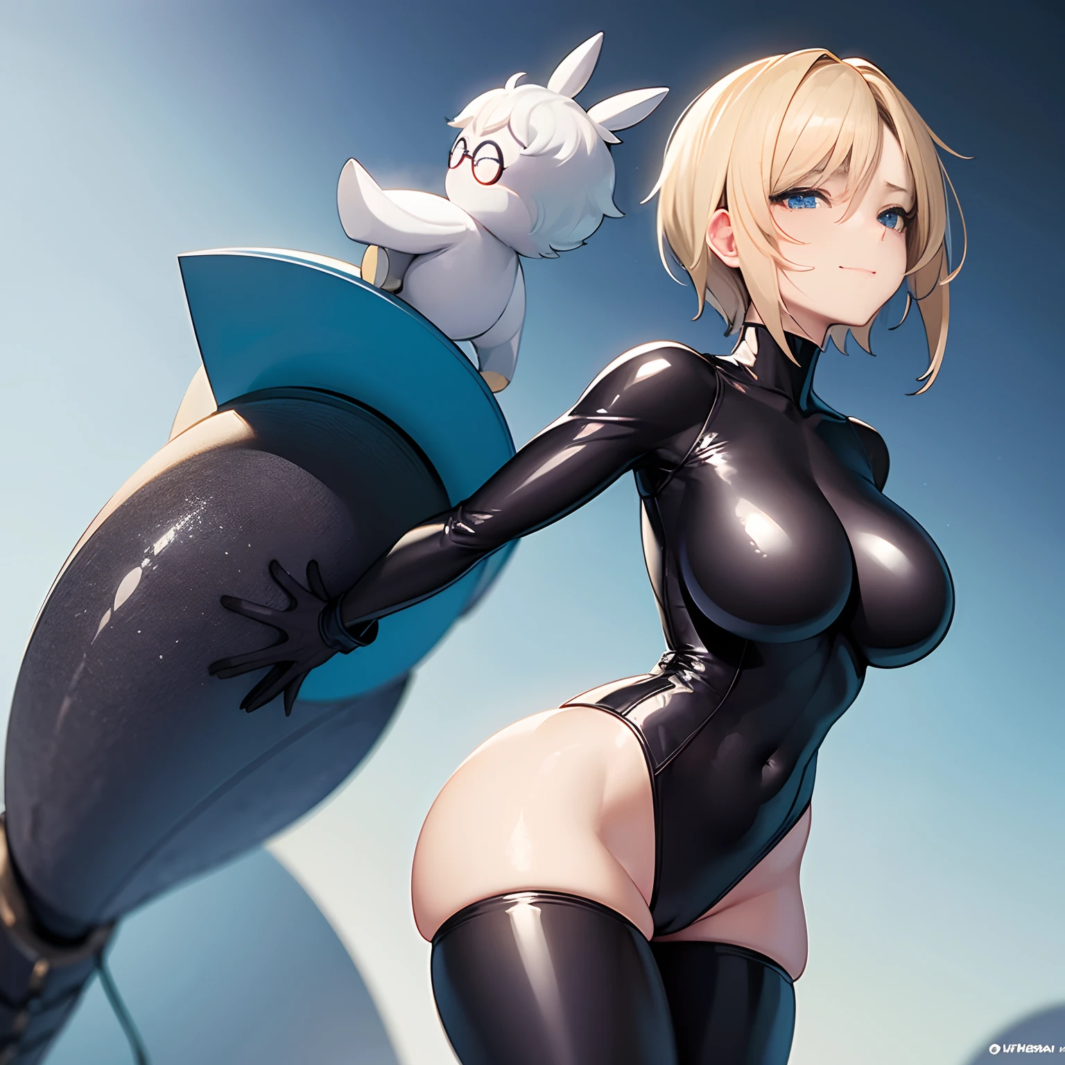 James Jean, Shinji Wada, A E Marty, Surreal, mysterious, strange, fantastical, fantasy, Sci-fi, Japanese anime, young beautiful girl perfect voluminous body, short blonde hair, boyish smile, coquettish, skintight body suits, big tits cleavage big ass, sexy erotic provocative, blushing excited embarrassed happy, spherical time, human life is an illusion dreamed by others, the framework of myth, the magical power of land, the labyrinth of time, detailed masterpiece