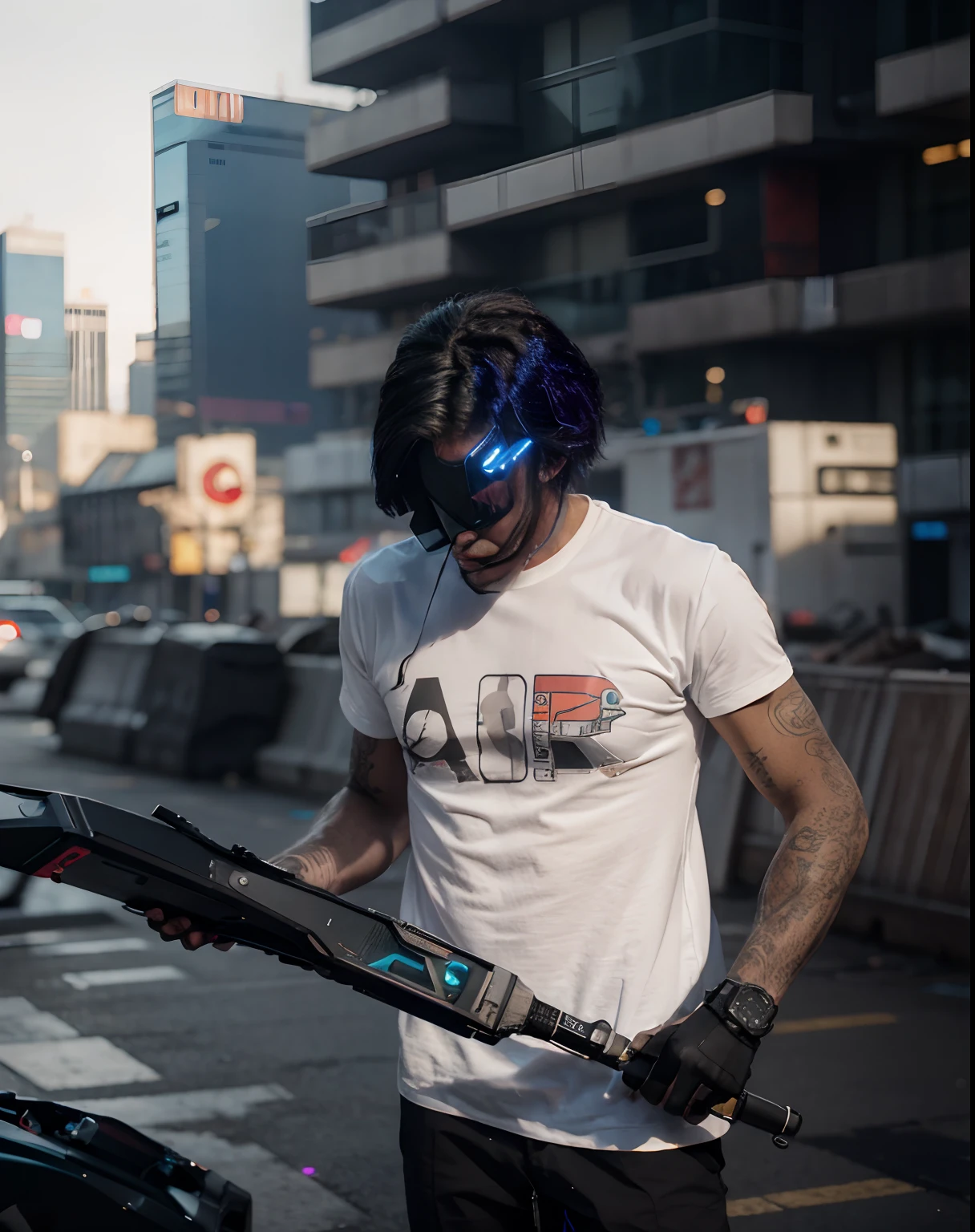 Change the background cyberpunk handsome villain, 8k, ultra realistic