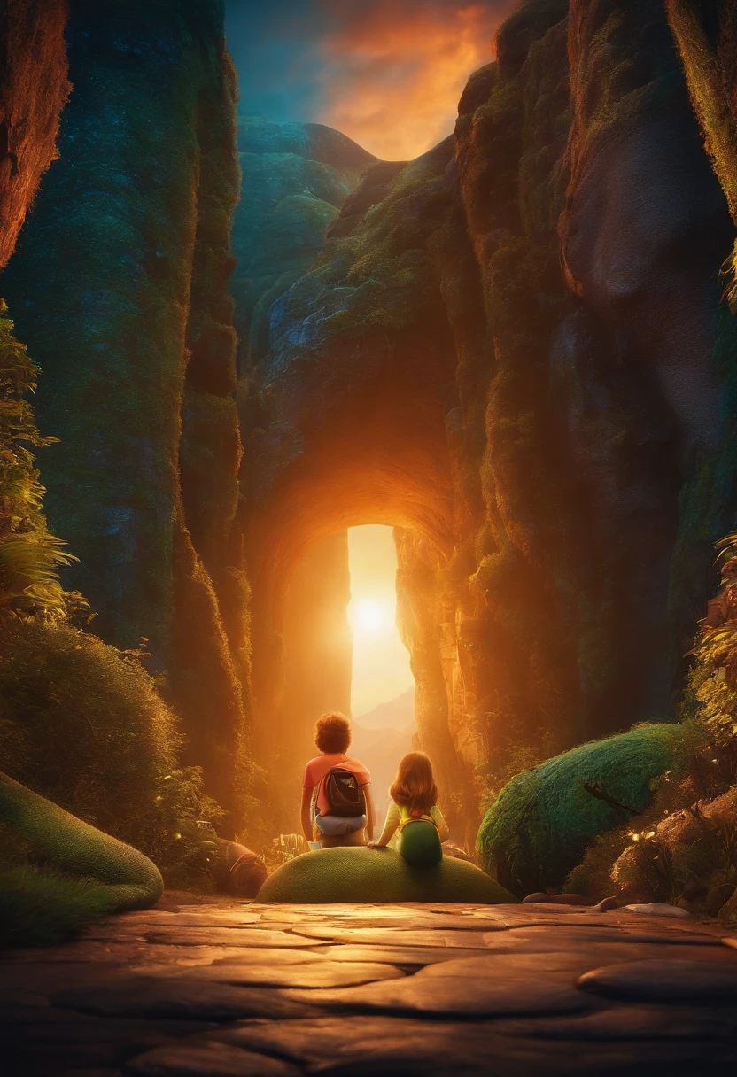 filme Oppenheimer 2023 estilo filmes Pixar, Com nome 'ECOBIOS, poster, with credits