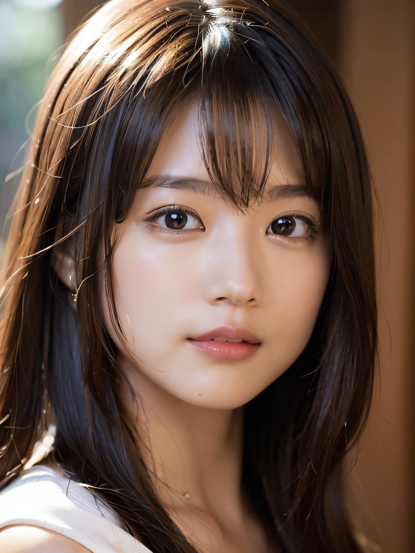 1Japanese women top quality, Photorealsitic: 1.37, 超A high resolution, A masterpiece from 40 years ago、Nice eye makeup, Real Skin, Long hair, (pure eros Face_v1:0.8), Detailed face, , (barechested), Cruiser deck