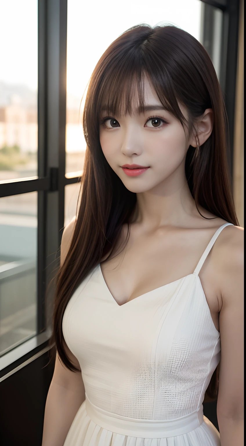 High resolution, Super detailed, Highly detailed CG Unity 8k wallpaper, realistic, photo-realistic, RAW photo, beautiful and detailed face, white skin, realistic skin, fine fabric texture, detailed hair texture, perfect proportions, beautiful face, Accurate, anatomically correct, Highly detailed face and skin texture, natural neck length, (beautiful hand air skin:1.2), thin legs, thin legs, fine eyes, symmetrical eyes, light brown eyes, double eyelid, thin eyebrows, (glossy lips:1.4), (goddess smile:1.2),
break,
(classy and cute girl:1.3),
(medium big breasts), (slender body shape:1.2),
(Hair color is random, hair length is random, Hairstyle is random), (( asymmetrical bangs:1.2)), (upper body shot:1.2),
,bus guide、night、cold winter season、nice random place、outside、The presence or absence of a hat is random..、Naked, wearing only an apron, Apron color is random, but、An apron with a very sophisticated and carefully designed design..、male