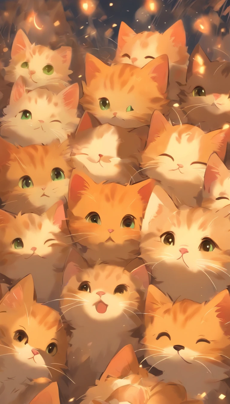 "Generate cute images of kittens gazing upwards. Kittens should have soft, Fluffy fur and bright, Expressive eyes. The background should be colorful and vibrant, Create a cheerful and fun atmosphere."
negative prompt:
"Generate an image of a kitten gazing downwards. Kittens should be dull, Unkempt fur and tired eyes. The background should be dark and gloomy, Create a gloomy and melancholy atmosphere."