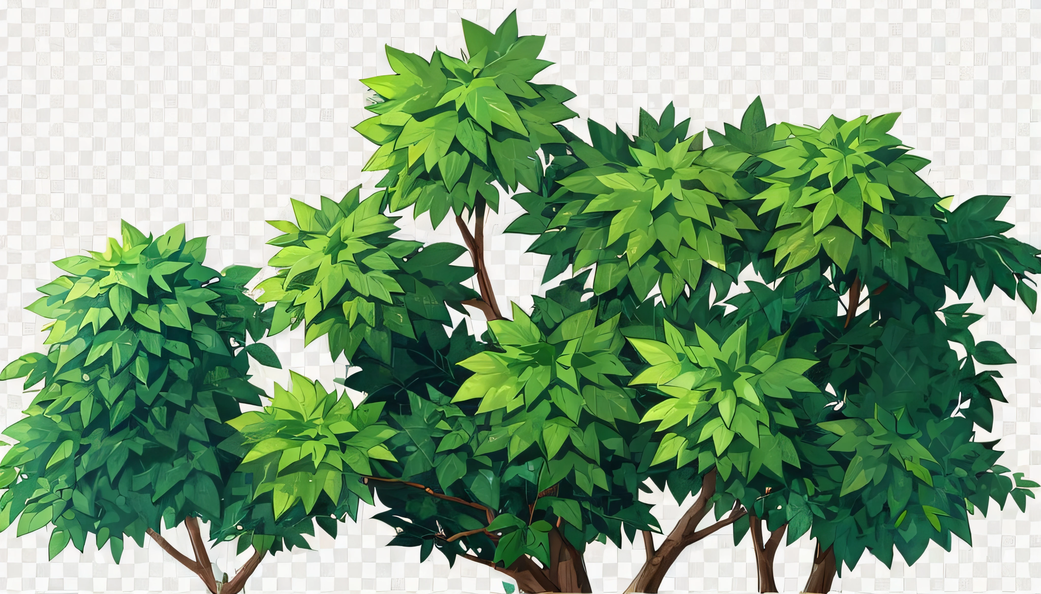 Cartoon leaves