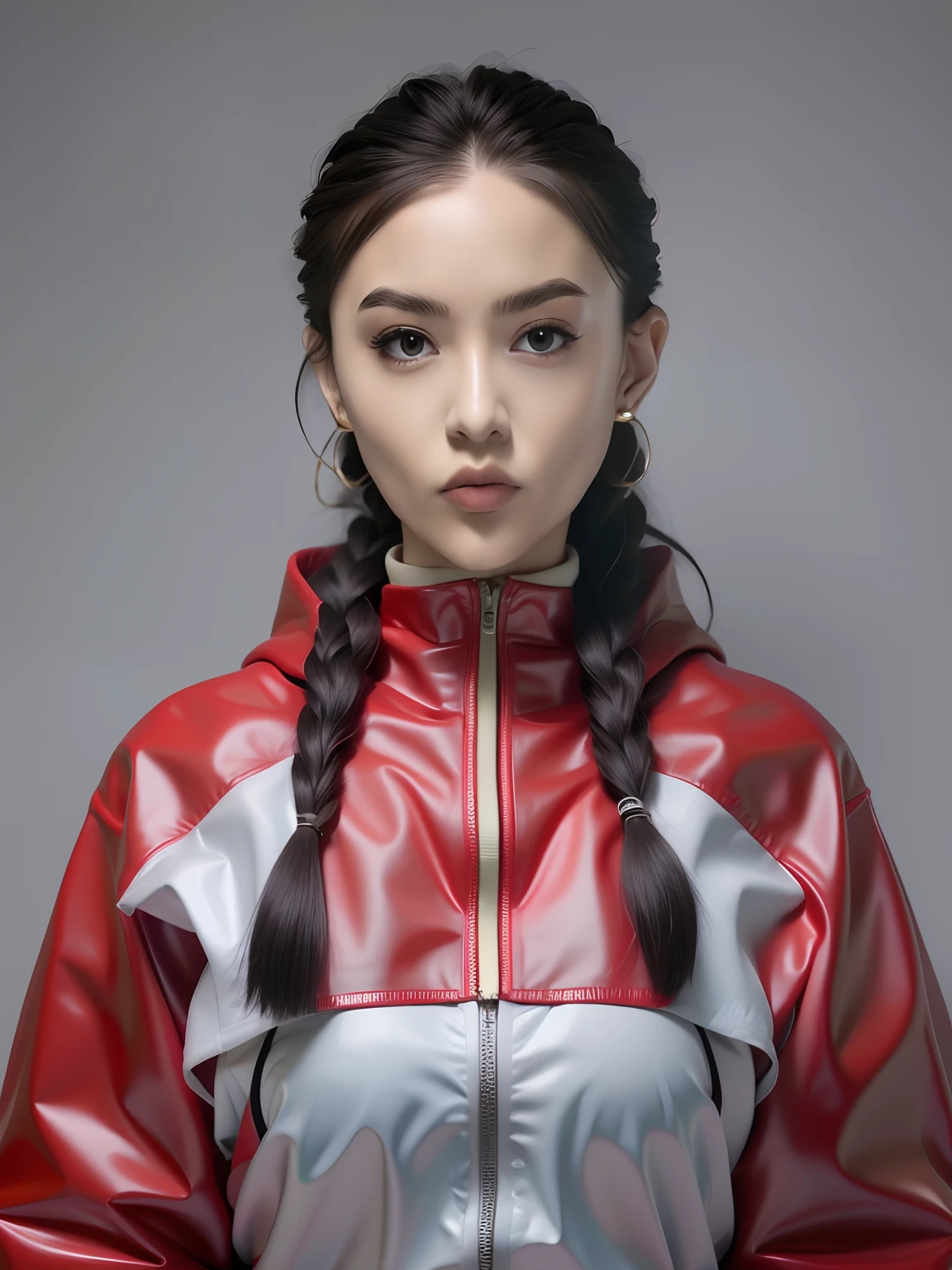 PVC red tracksuit