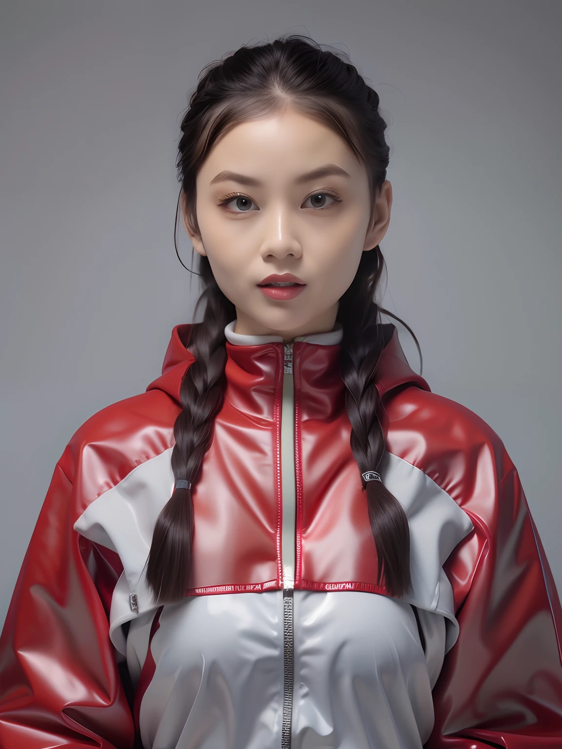 PVC red tracksuit