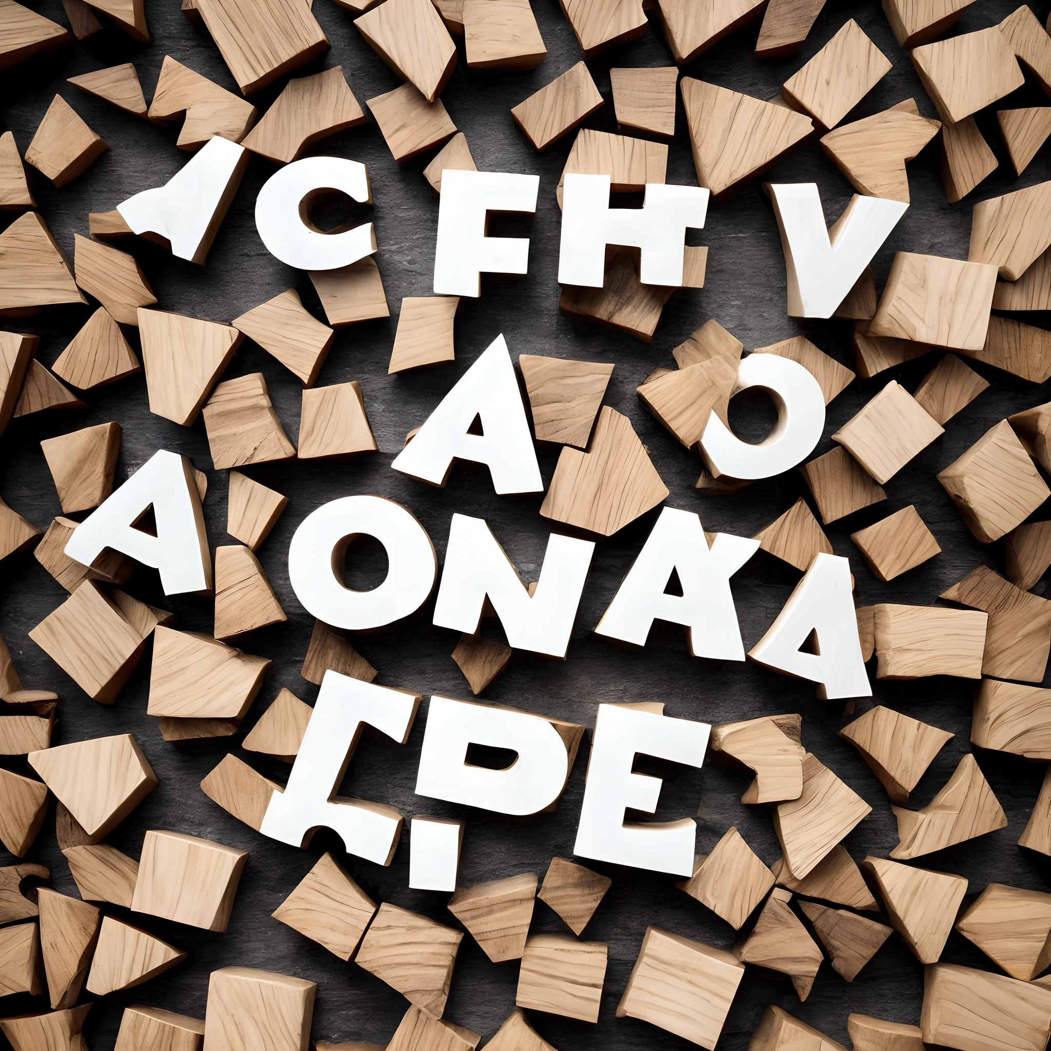 Desenhe 3 Letras "A" Sobrepostas