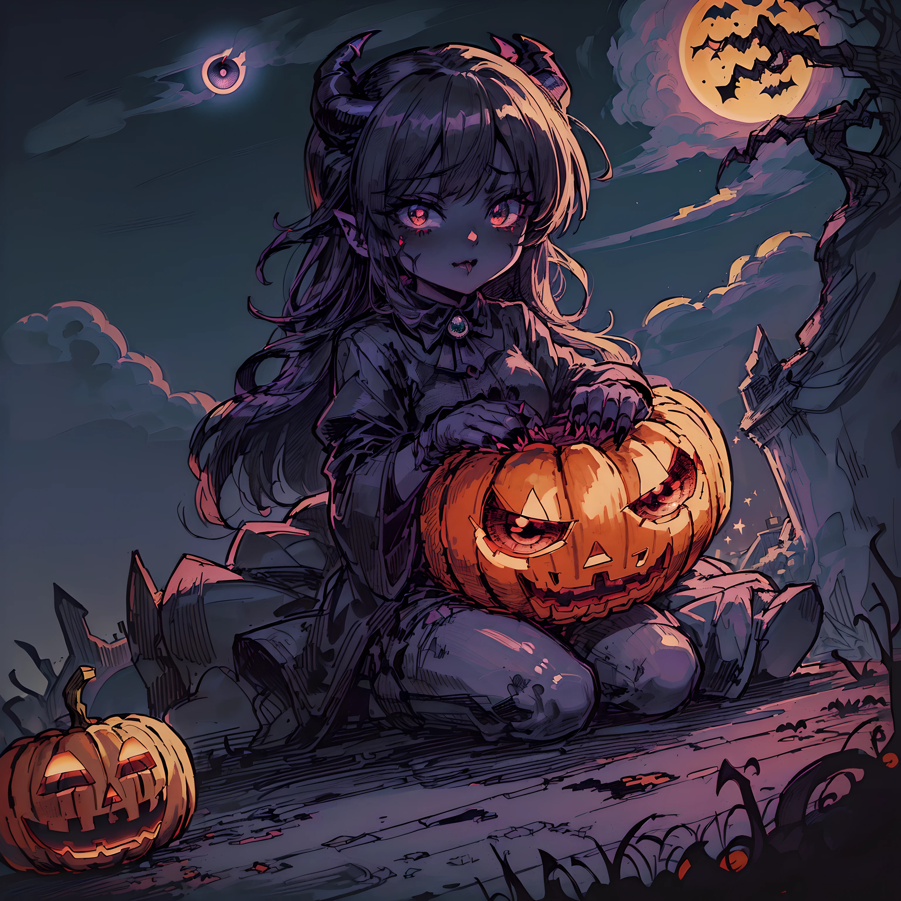 (devil's eye:1.5), (eye monster:1.5), (Halloween theme:1.5), (magic:1.5), (dripping paint;1.5), (dark theme:1.5), (fantasy:1.5), (devil's eye:1.5), (inspiration from Road of the rings and ghbri:1.5), (centered image:1.5), (dark night sky:1.5), (cloud:1.5), (chibi emote:1.5), (chibi character:1.5), (The Devil's Eye in the Night Sky:1.5), (Very big devil's eyes:1.5),