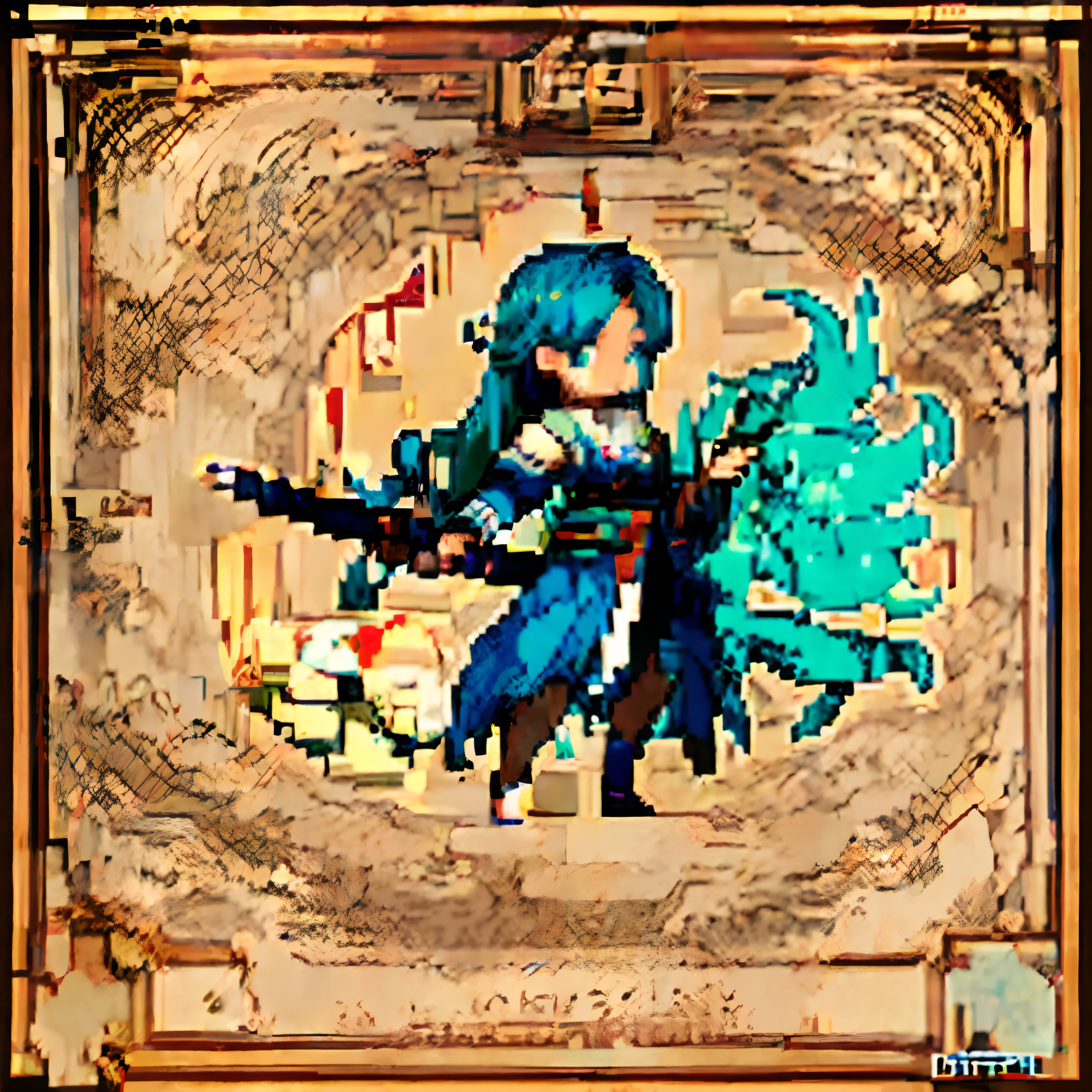 Masterpiece,Pixel art, Character sprite diagram,Single,Chinese style,robe,Flying swords