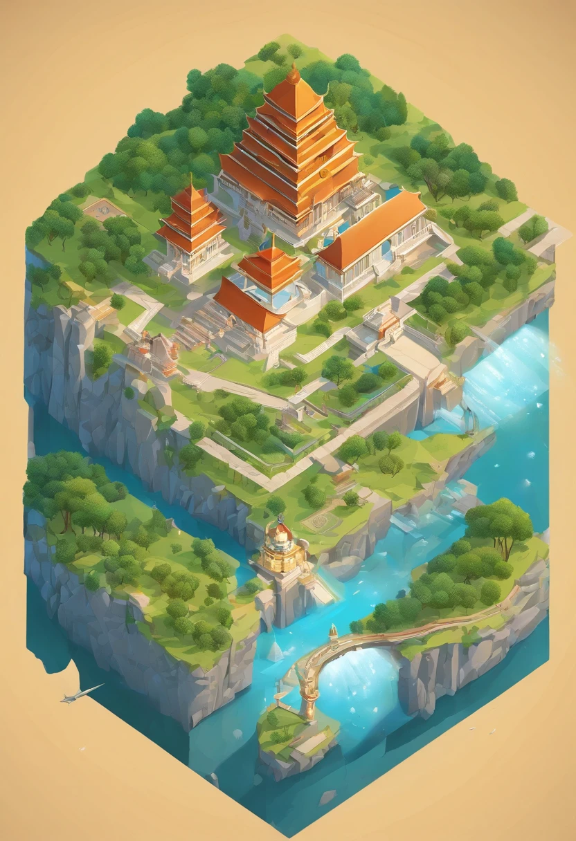 (best quality, masterpieces, detailed, new features), Myanmar Map with shimmering effects and an eternal realm. Reflective surfaces and soaring architecture that reaches the clouds in Map. Astonishing details that are intricately crafted.