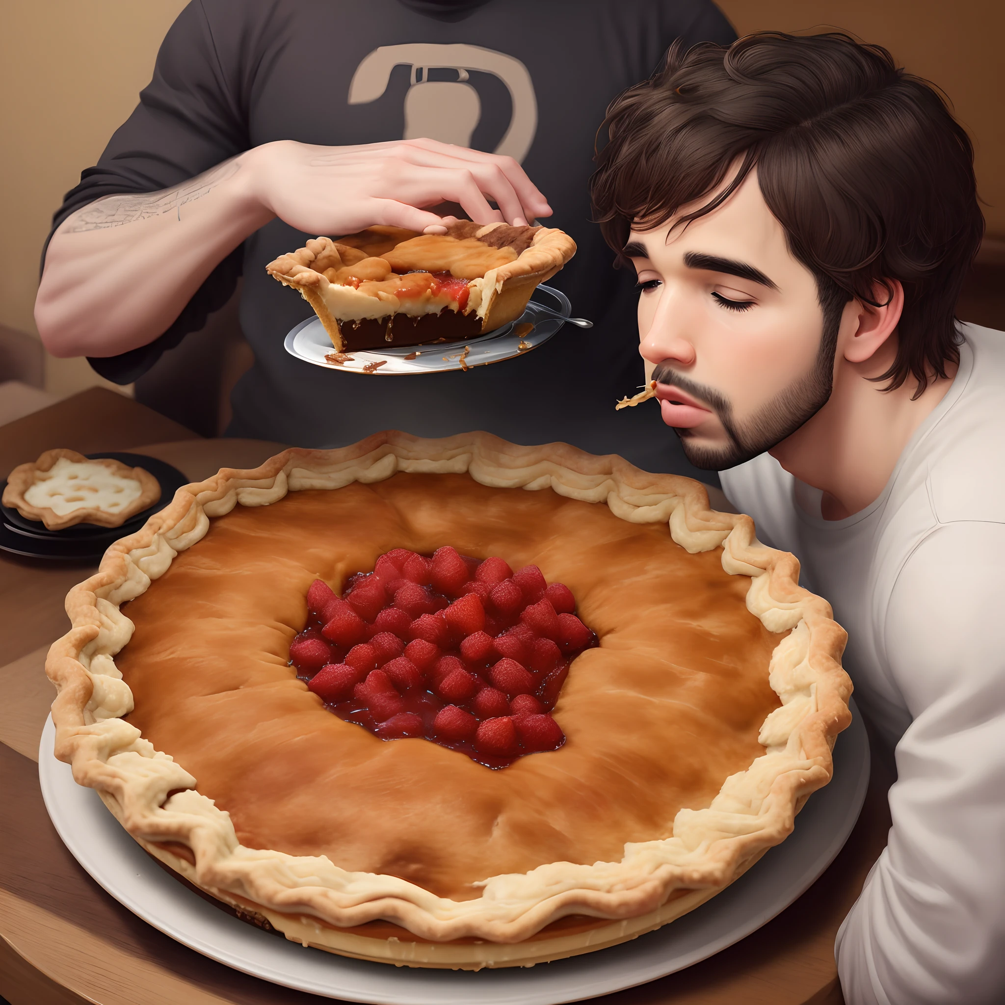 Drake sniffing pie