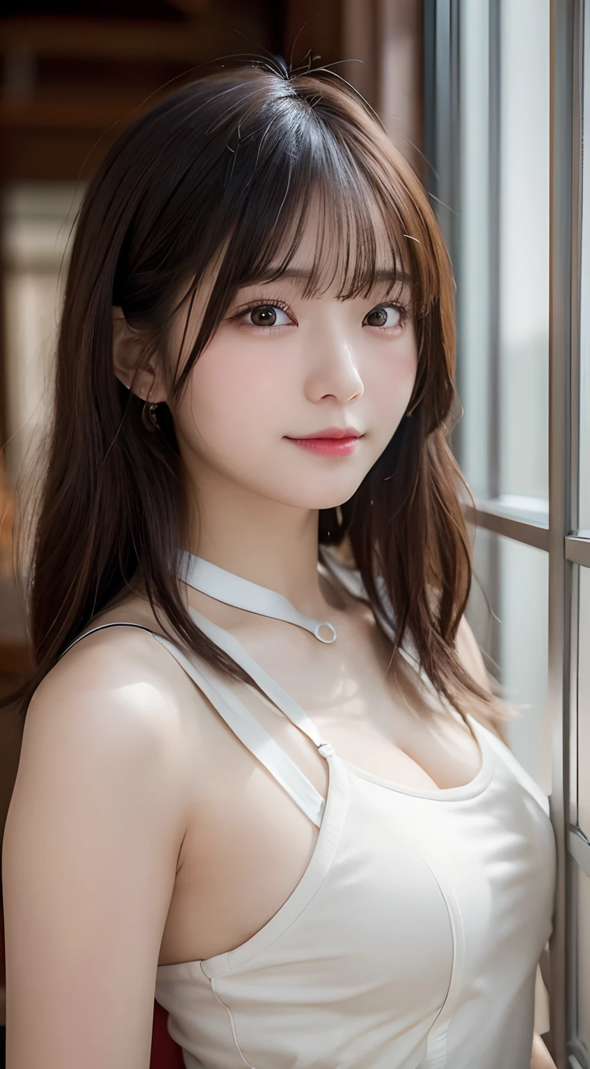 Smile、natta、Raw photography、(((Ultimate Beauty Portrait)))、((glistning skin))、女の子1人、 beautiful girl in Prague、bright expression、((brown haired))、(cleavage of the breast)、(Random Color Flared Skirt:1.5)、((Big eyes that shine like jewels))、open cardigan、Open your clothes、panthyhose、Glossy glossy skin、(Medium Hair)、(Silky Ponytail Hair)、(is standing)、(Shooting from directly below)、Under the skirt、(Close-up of underwear from below)、eye liner、Beautiful bangs、Hair between the eyes、((masterpiece、top-quality、ultra-detailliert、Film Light、intricate-detail、hight resolution、ighly detailed))、细致背景、8KUHD、Digital SLR、Soft light、hightquality、Film grain、FujifilmXT3 、Shallow depth of field、natural soft light、Kamimei、Lush bust