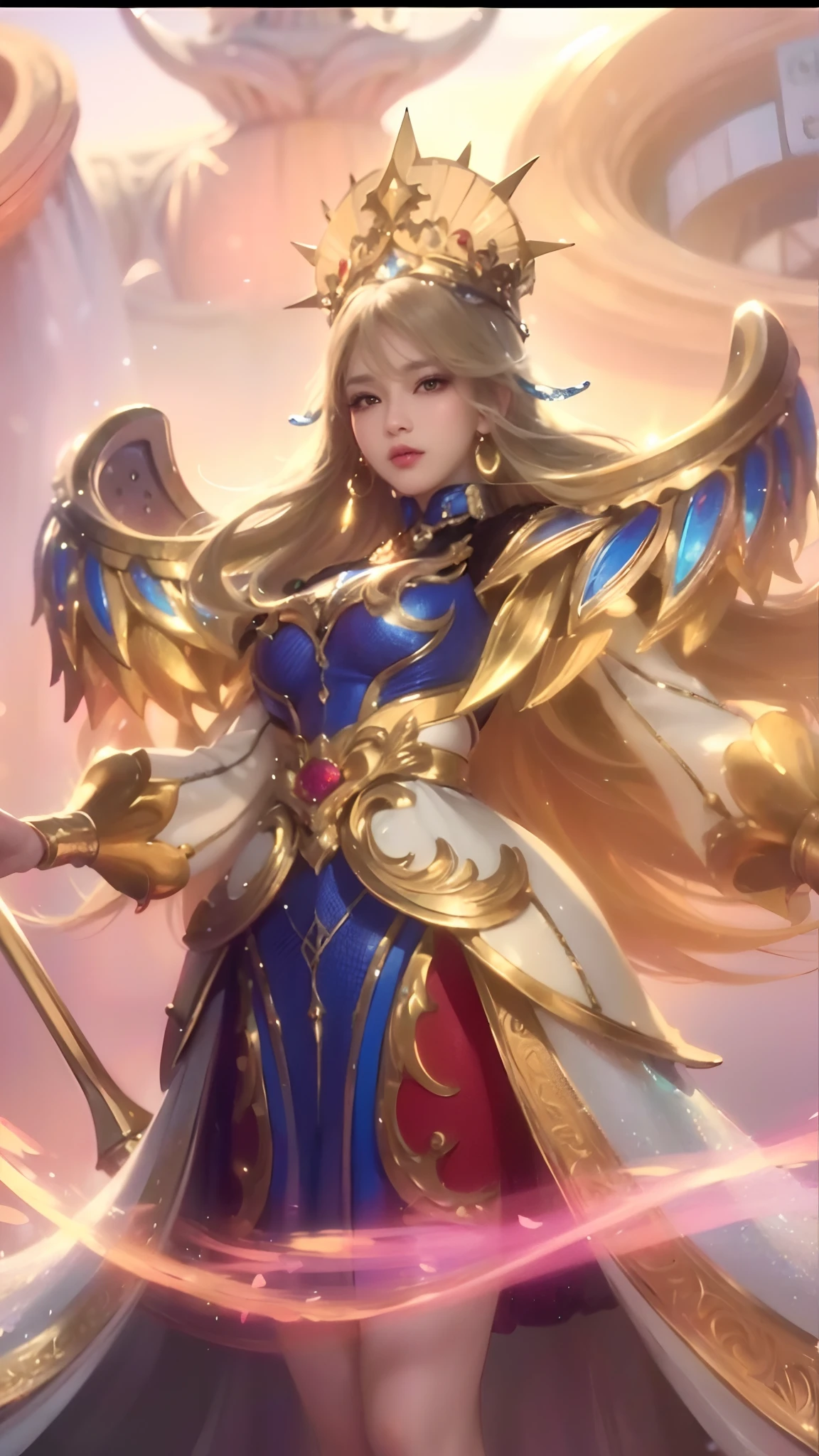 (8k, RAW photo, photorealistic:1.25) ,( lipgloss, eyelashes, gloss-face, glossy skin, best quality, ultra highres, depth of field, chromatic aberration, caustics, Broad lighting, natural shading,Kpop idol) looking at viewer with a serene and goddess-like happiness,