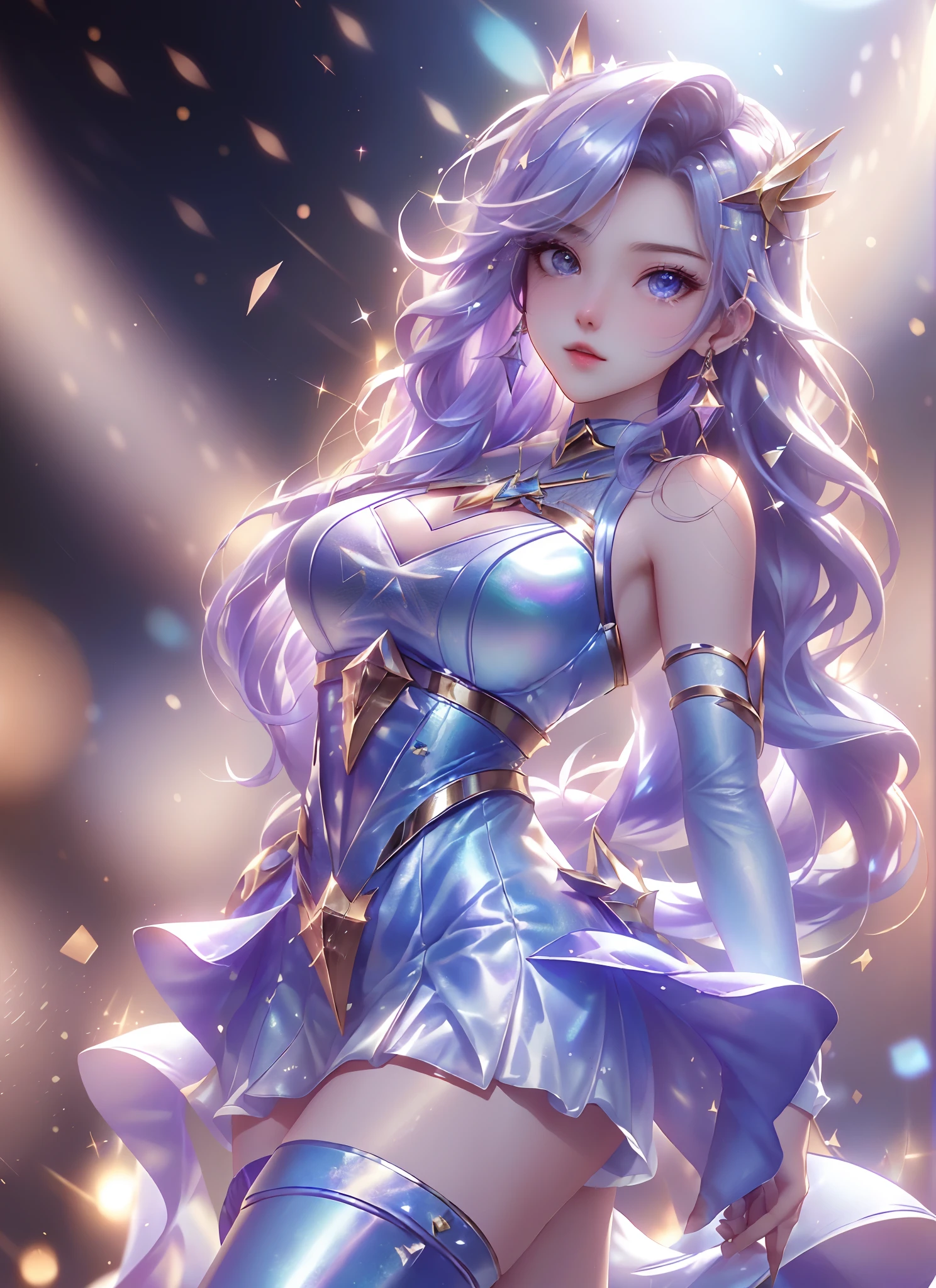 bunny girl "Girl from the stars, (shimmering fur), celestial antennae, shell of wonder, planetary dreamscape, (cosmic enchantment), surreal artistry, vibrant and alien palettecrystal spring blossom, fantasy, galaxy, transparent, shimmering, sparkling, splendid, colorful, magical photography, dramatic lighting, photo realism, ultra-detailed, 4k, Depth of field, High-resolution