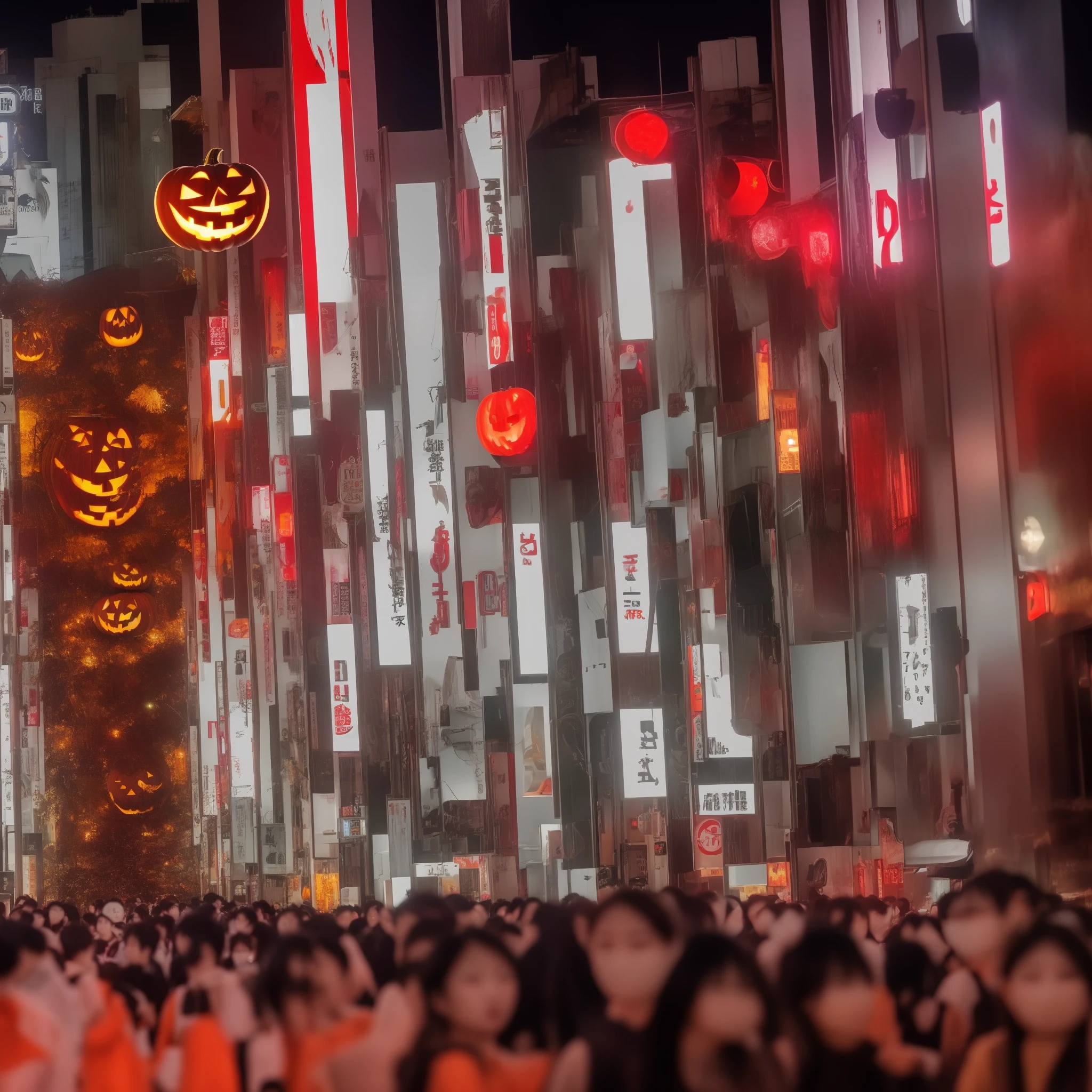 Halloween、TOKYOcty、Shibuya、jpn、An ultra-high picture quality、8K、Top image quality、Real Detail、super precision、flawless、