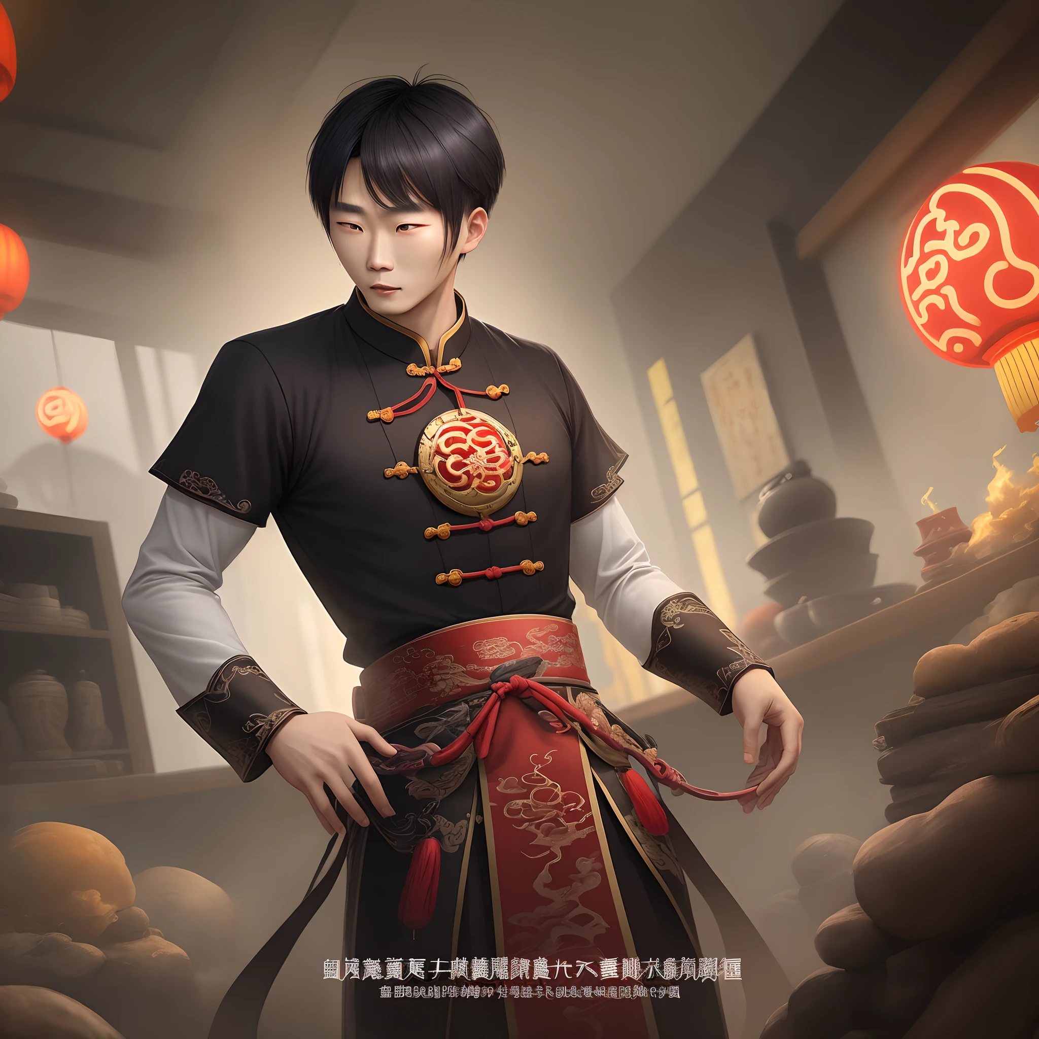 Chinese man With menacning Aura