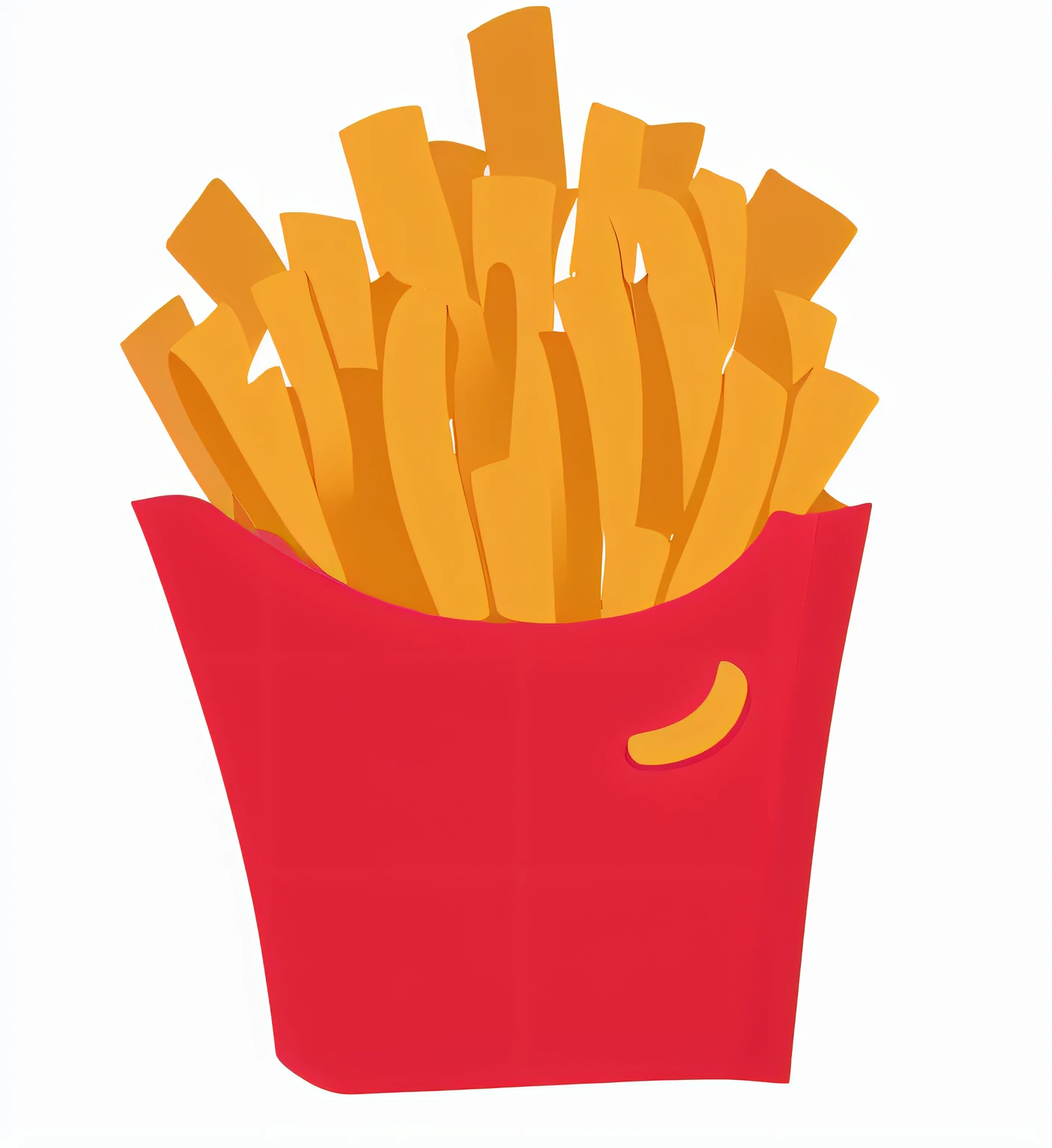 Help me draw a similar style of fries