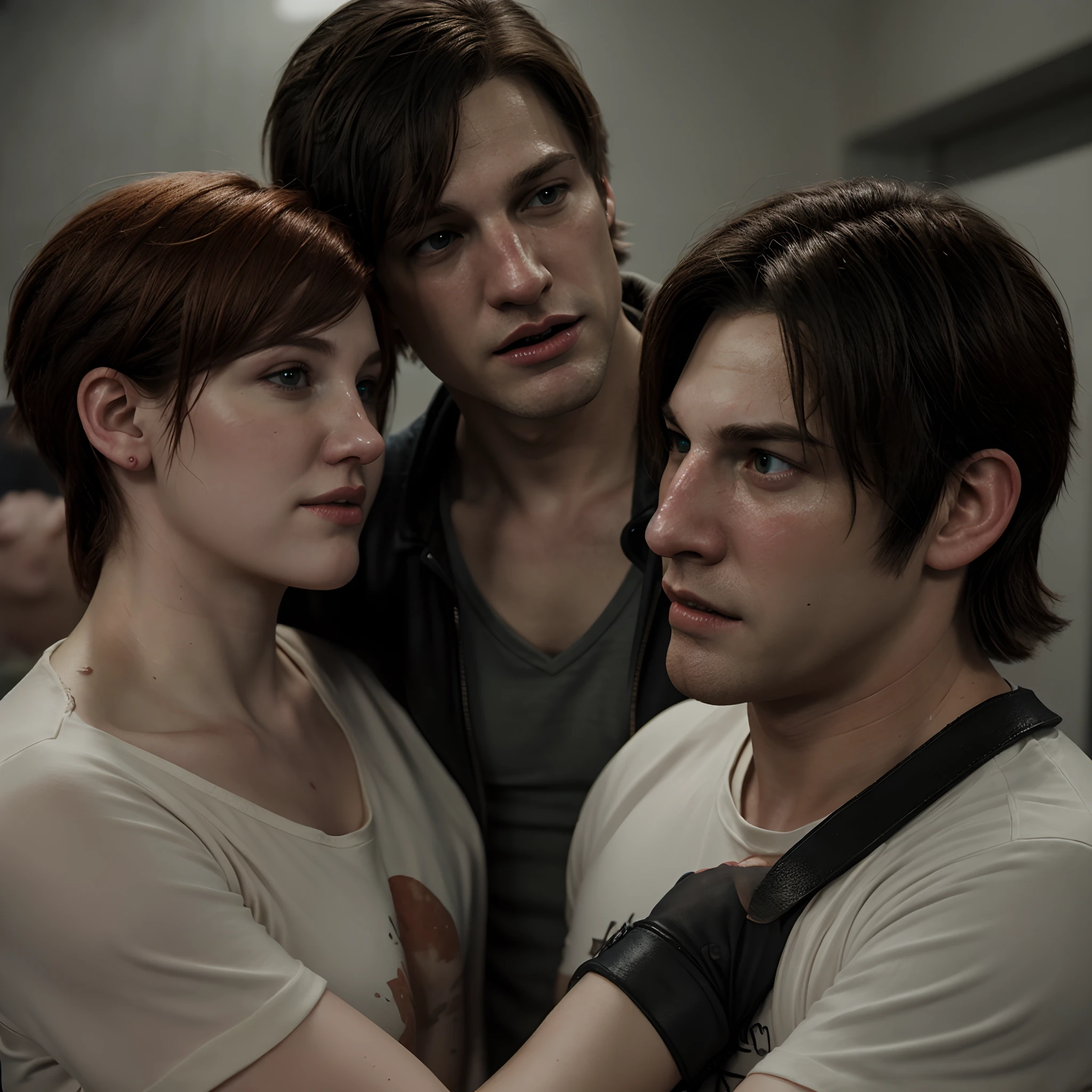 Leon s Kennedy besa a ellie Williams