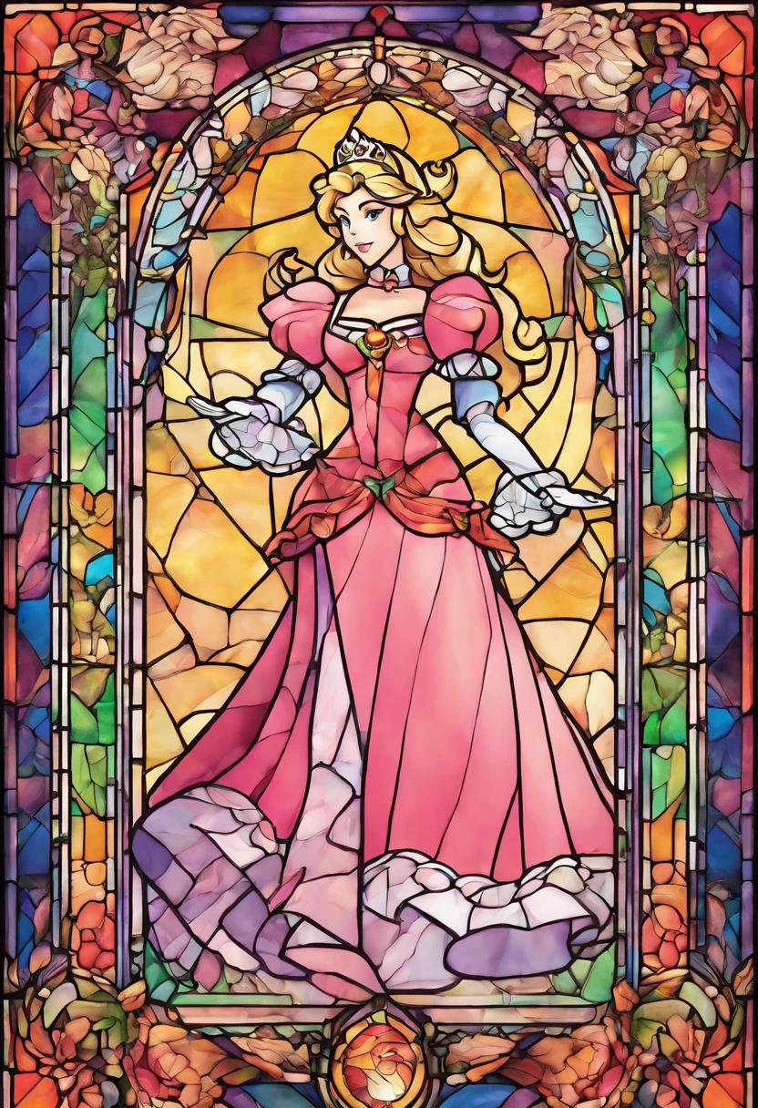 Princess Peach Joining Hands in a Portrait