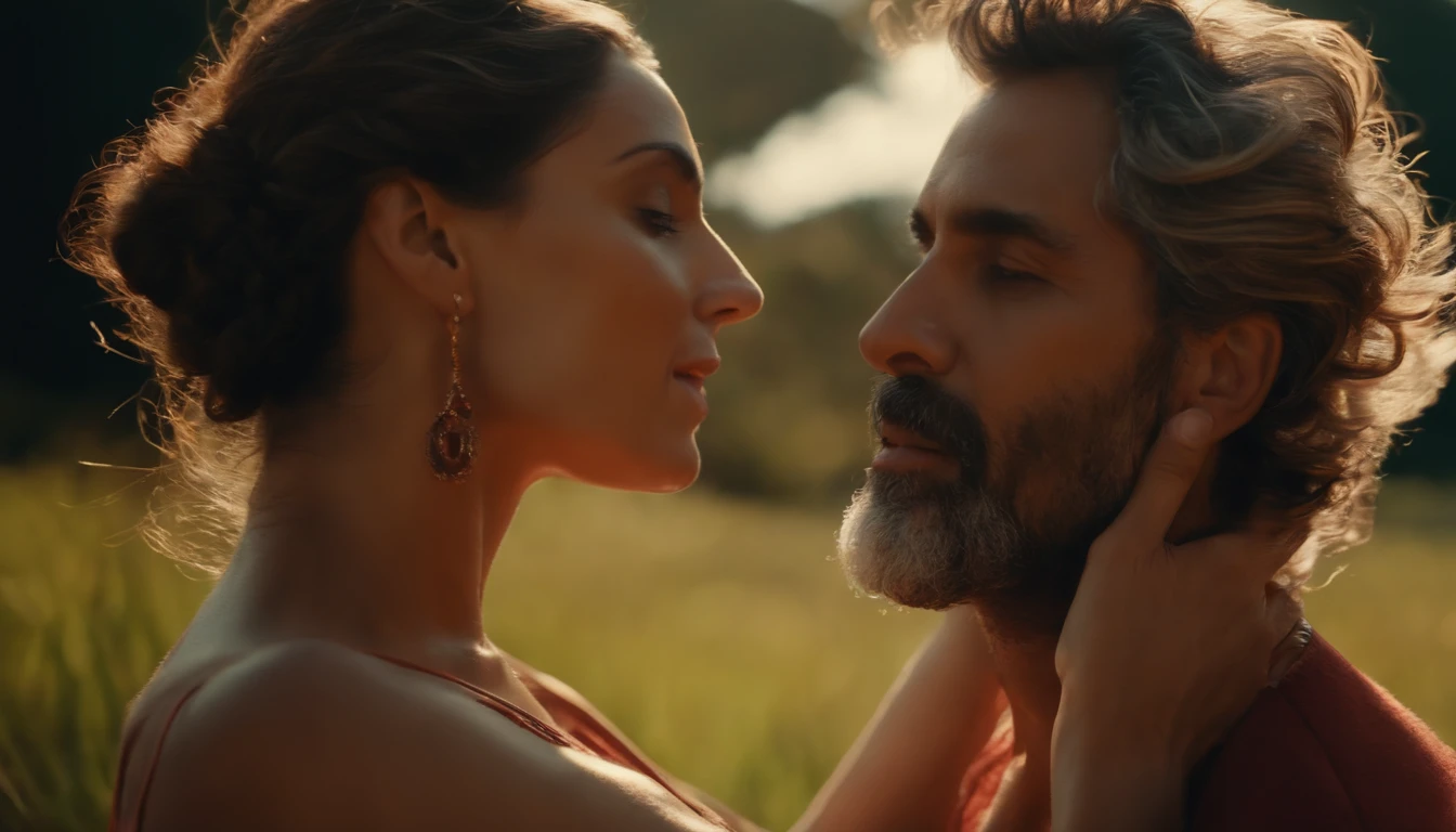 casal orando juntos, ultra-realismo, 4k, cinemactic, detalhes intrincados