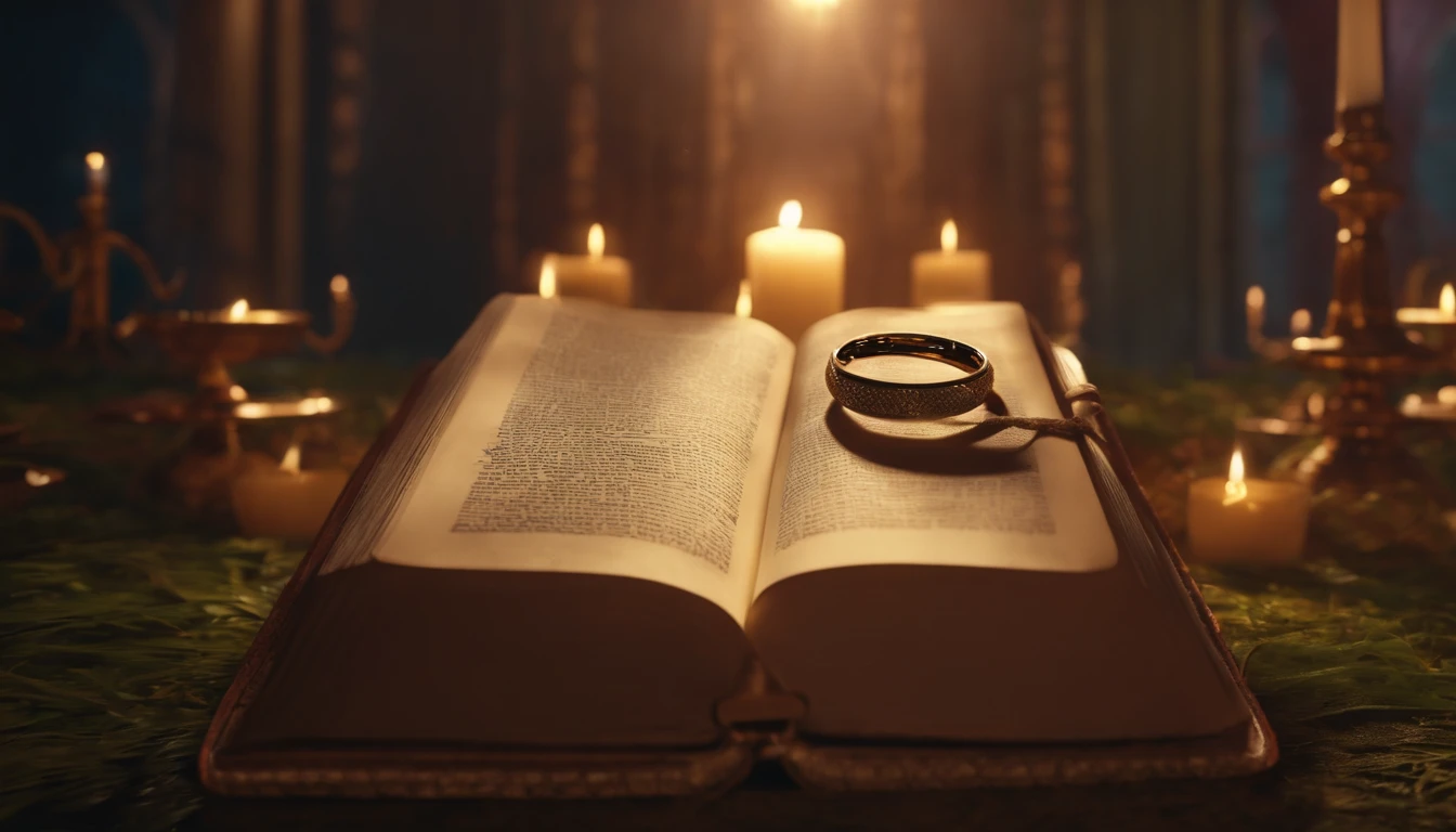 casal com uma biblia, ultra-realismo, 4k, cinemactic, detalhes intrincados