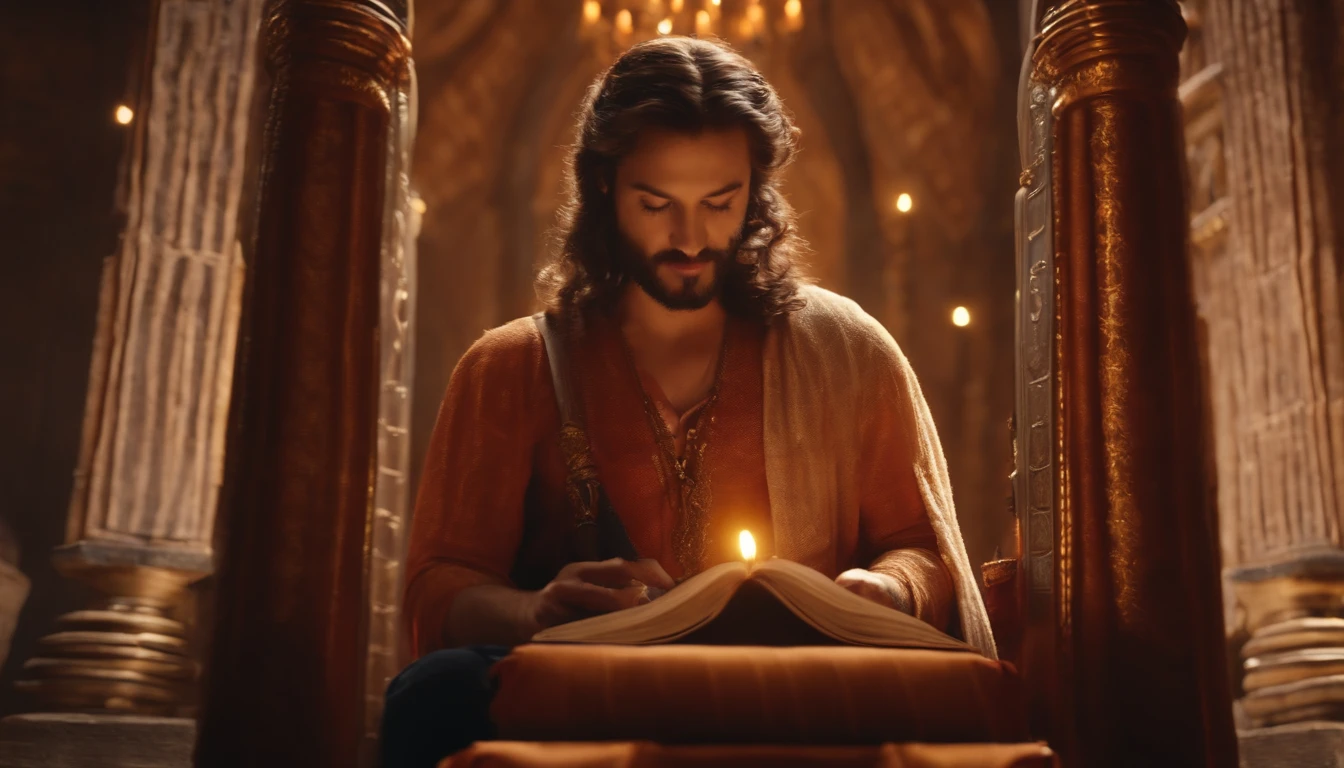 casal com uma biblia, ultra-realismo, 4k, cinemactic, detalhes intrincados
