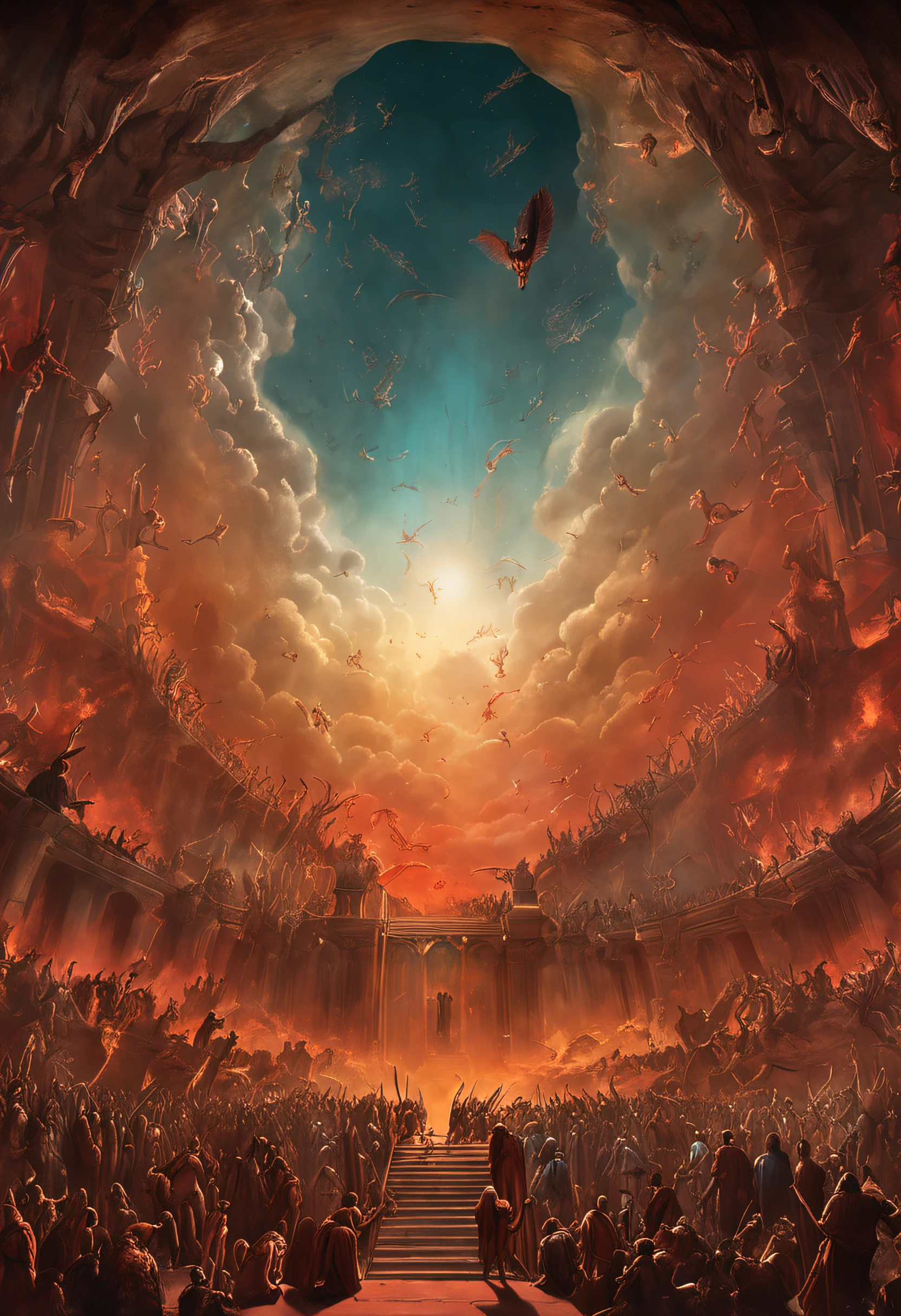 The Last Judgement in the style of British artist John Martin