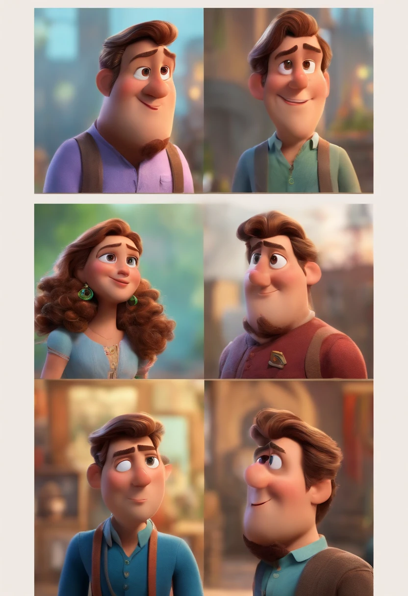 A Dream Architect Inspired by Pixar Animation, de perto. The character takes center stage with captivating facial expressions, oferecendo um toque de irrealidade