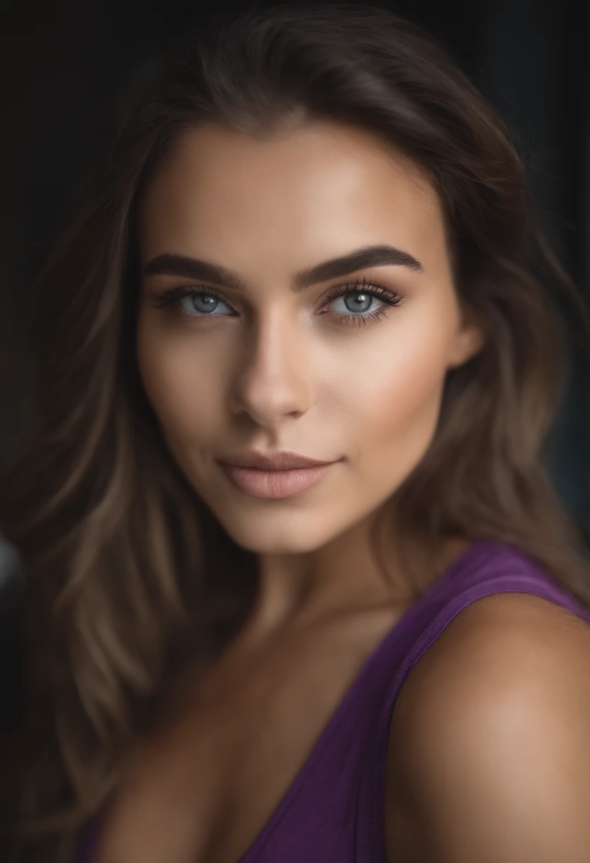 Arafed woman with tank top and donkey panties, fille Sexey aux yeux bruns, Portrait Sophie Mudd, cheveux bruns et grands yeux, selfie of a young woman, Yeux de chambre, Violet Myers, sans maquillage, maquillage naturel, looking straight at camera, Visage avec Artgram, Maquillage subtil, Superbe photo du corps entier, dans la chambre, clivage, tits, ass, Sexey, Sexe, levrette, position Sexee,latina