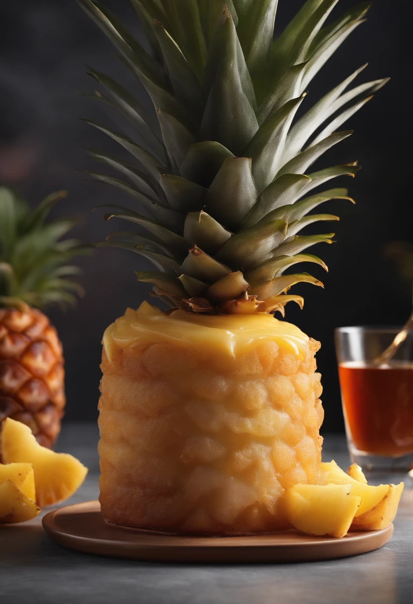 Commercial Shooting, Taiwan Pineapple Cake,poster for, Fresh style background, Elegant, Booth Lighting, Attractive, Photorealistic colors, Ultra HD