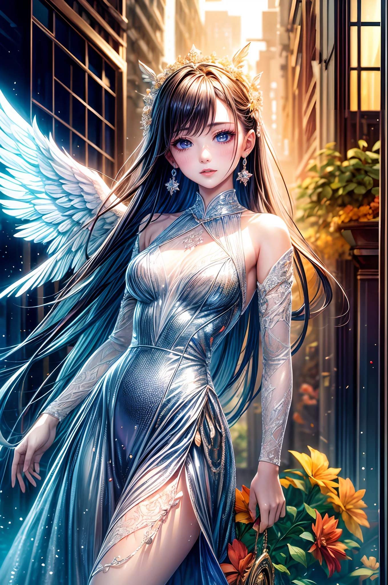 Fall into the human world、Describe angels trying to adapt to modern human life, Including the moral challenges they face.