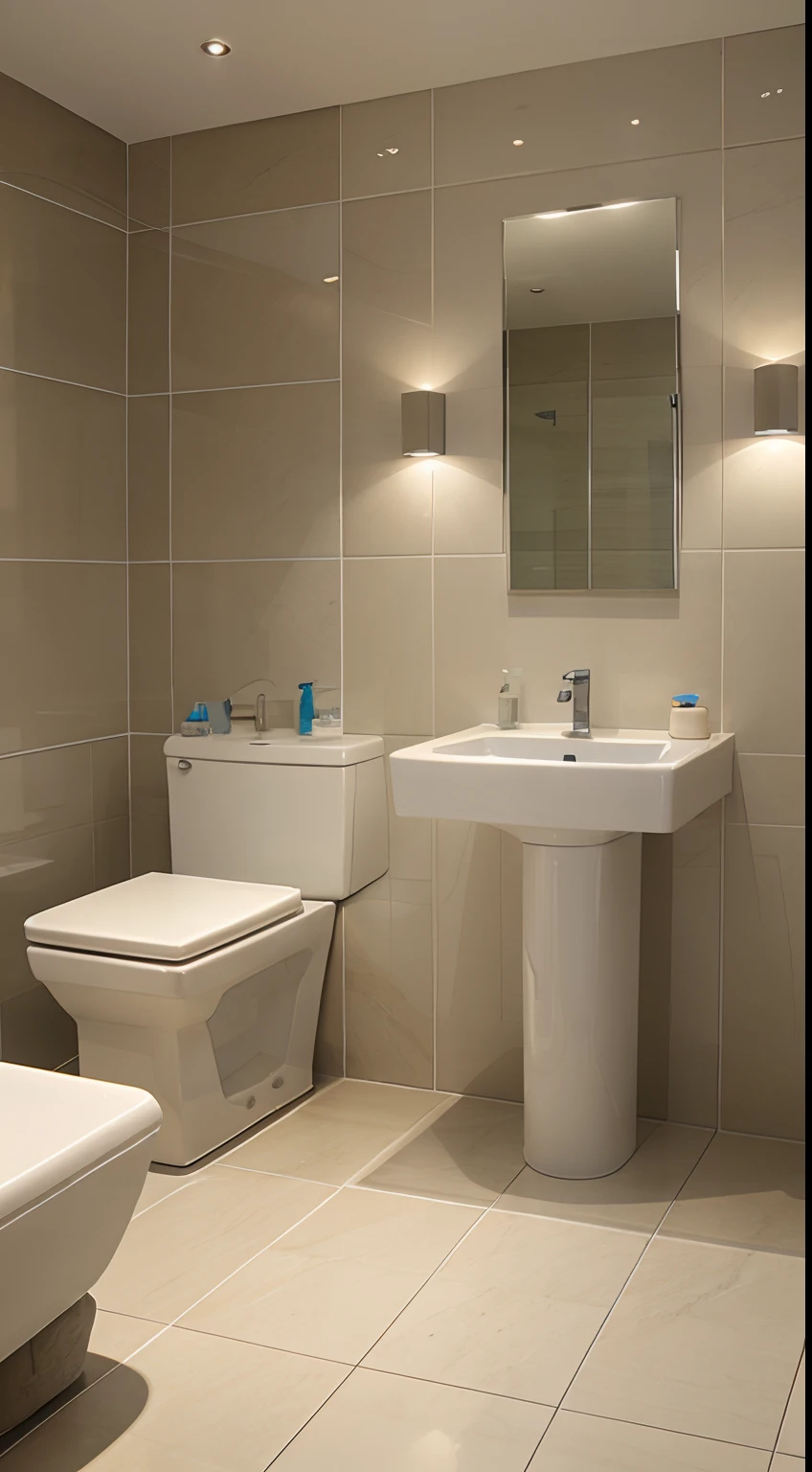Salle de bain avec des toilettes