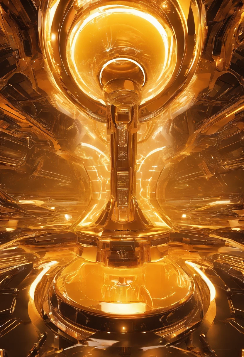 Golden amber，Fine materials，（Shining Effect），fluorescent light