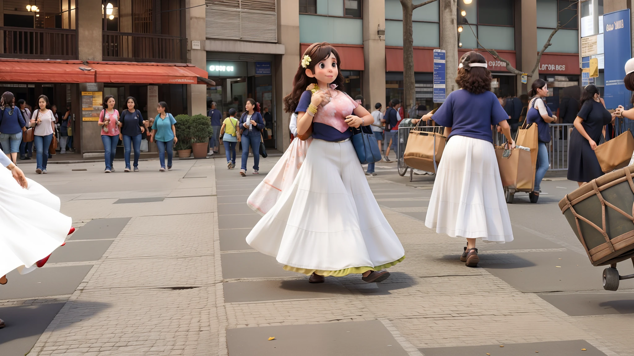Girls strolling in Sao Paulo