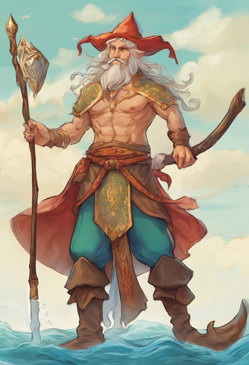 sea elf with a magic hat