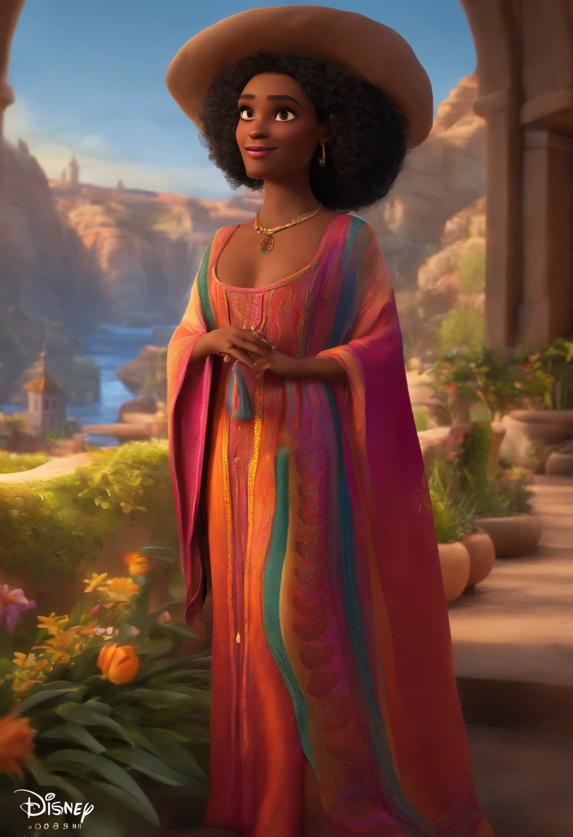 ti gason Joseph, wearing a beautiful colorful tunic, foolish saint, desen 3D Disney Pixar