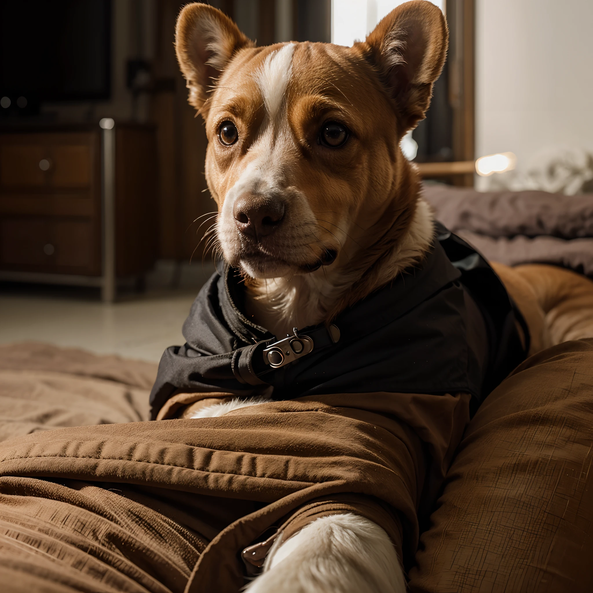 Cachorro ovelha, com detalhes, 4k, cinemactic.