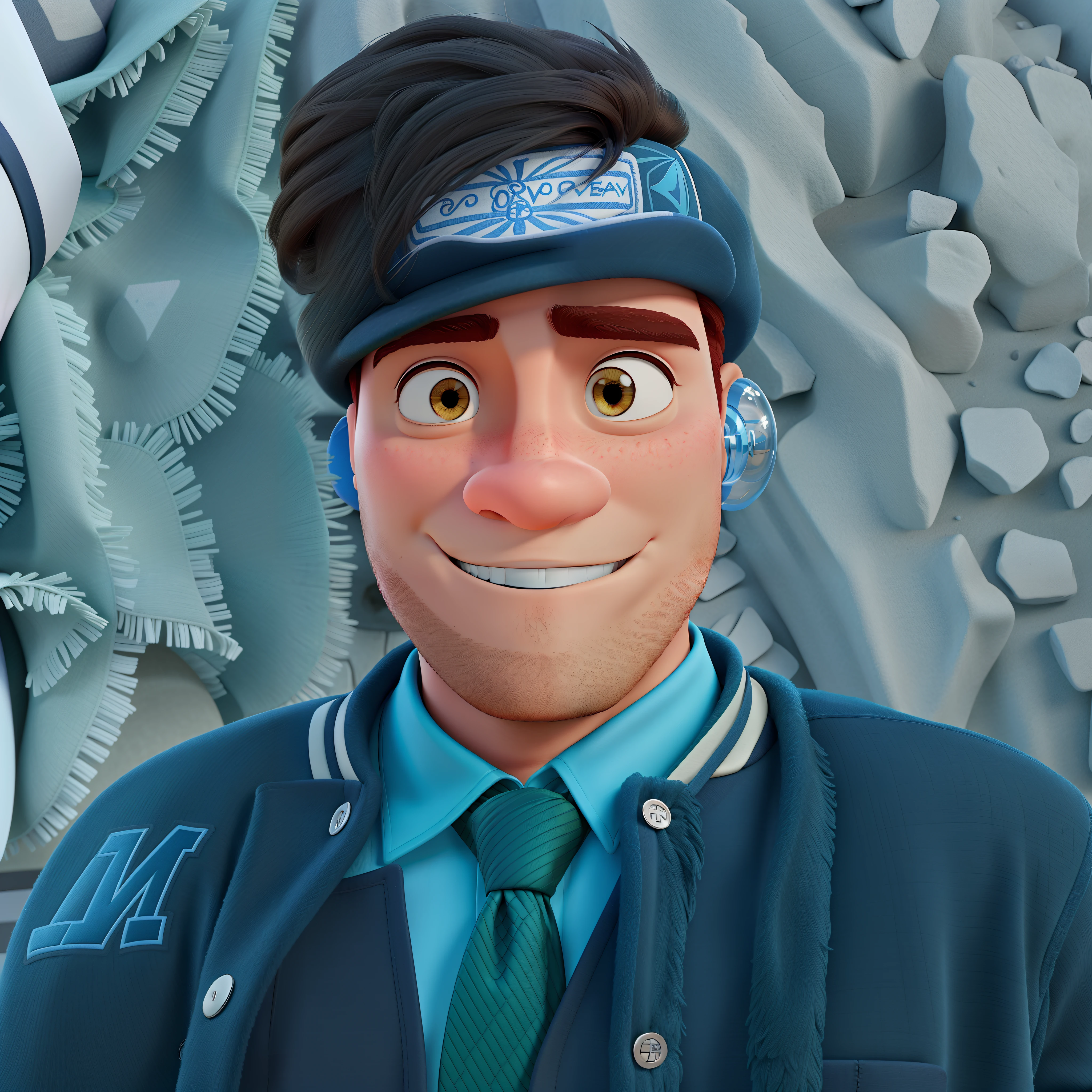 Um homem moreno estilo
disney pixar, alta
qualidade, melhor
qualidade
