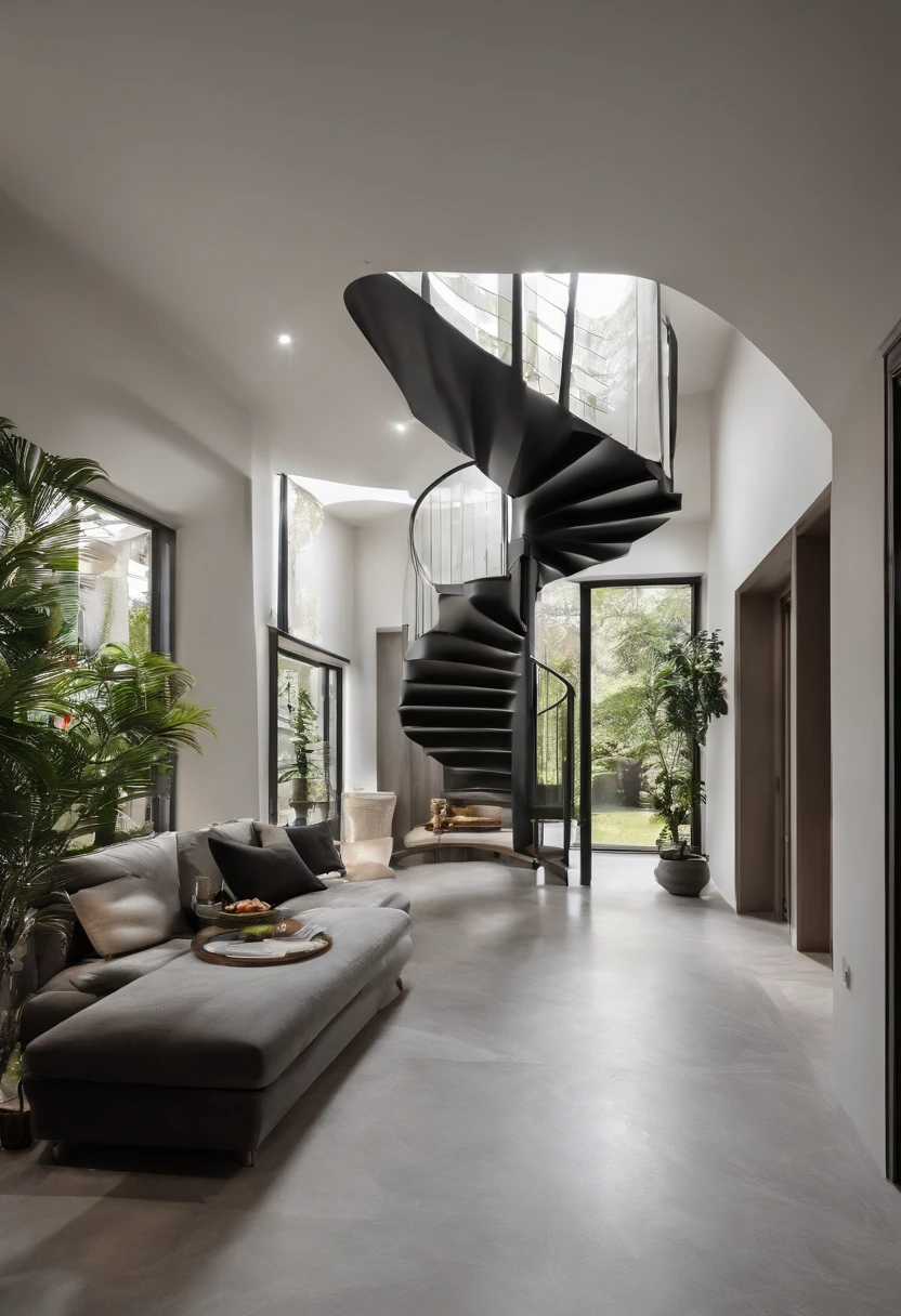 The house has 3 floors, The area of each floor is 20 square meters, has a width of 4 meters. Length 5 meters, height 3,6 meters. There are stairs outside the house to go to the 1st and 2nd floors. Houses painted white and gray gray. The staircase is 1 meter wide by 3 feet high,6 meters spiral mounted outside, front of the house.