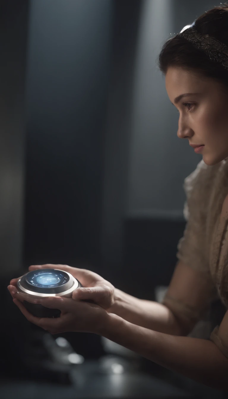 Realistic, personality: [Lane tosses a small device onto the main server, securing it with a beep. The device starts to blink, indicating that it is actively shutting down the digital hoax operations. The camera should zoom in to capture the blinking lights and the intricate details of the device. Use hyperrealistic visuals to highlight the technological aspect and the significance of this action] unreal engine