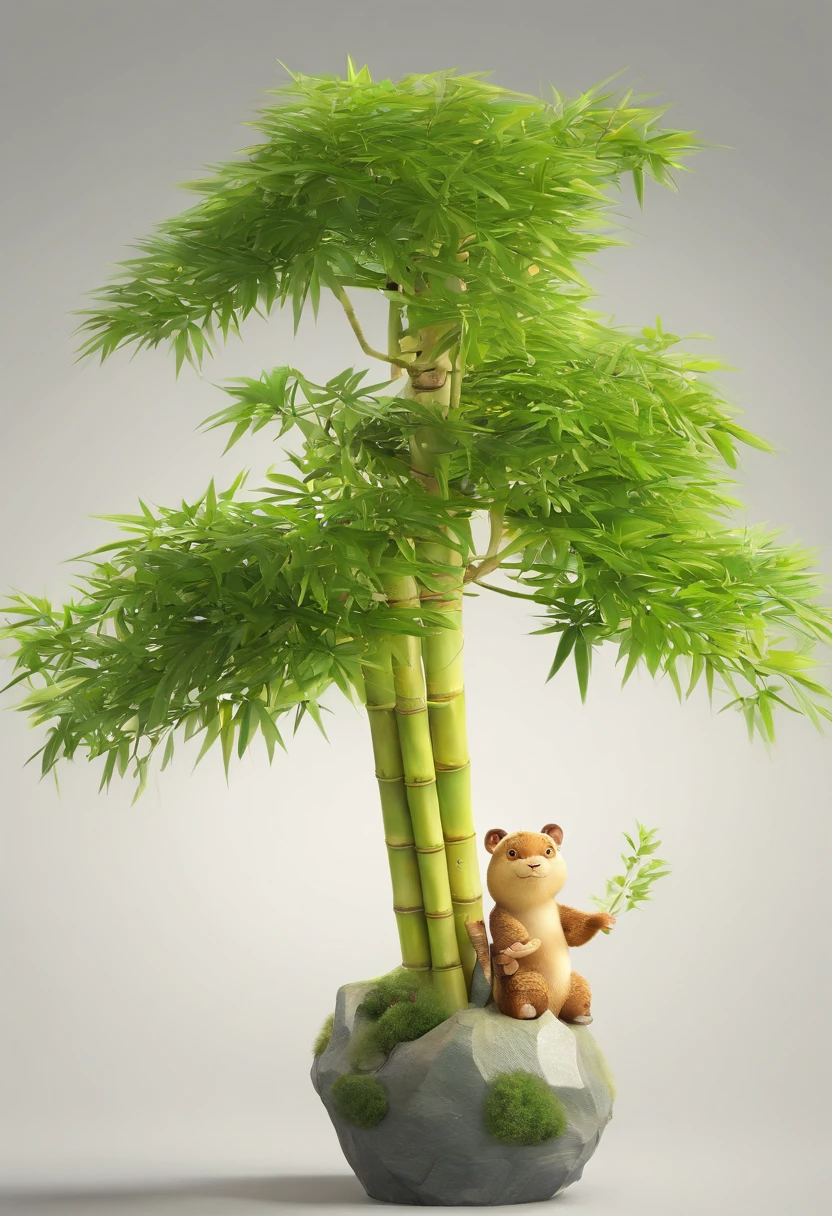 bamboo shoots,Uncle Farmer,mountain ranges,lakes,bamboo forrest,Small animals,quality,nutritive value,wholesome,Green Choice,Uncle Farmer happily shows off the bamboo shoots he has cultivated with his heart,Beautiful mountains and lakes create a tranquil backdrop,It highlights the ideal environment for the growth of sloppy bamboo shoots,Small animals frolicking happily in the bamboo forest,It highlights the harmonious symbiosis between the bamboo shoots and nature,Paint delicate bamboo shoot textures,Highlight its quality and taste,Mahu bamboo shoots are highly nutritious,It is a green choice for healthy taste buds,The hard work and hard work of the farmers has earned him pride and love for the bamboo shoots of Mahu。