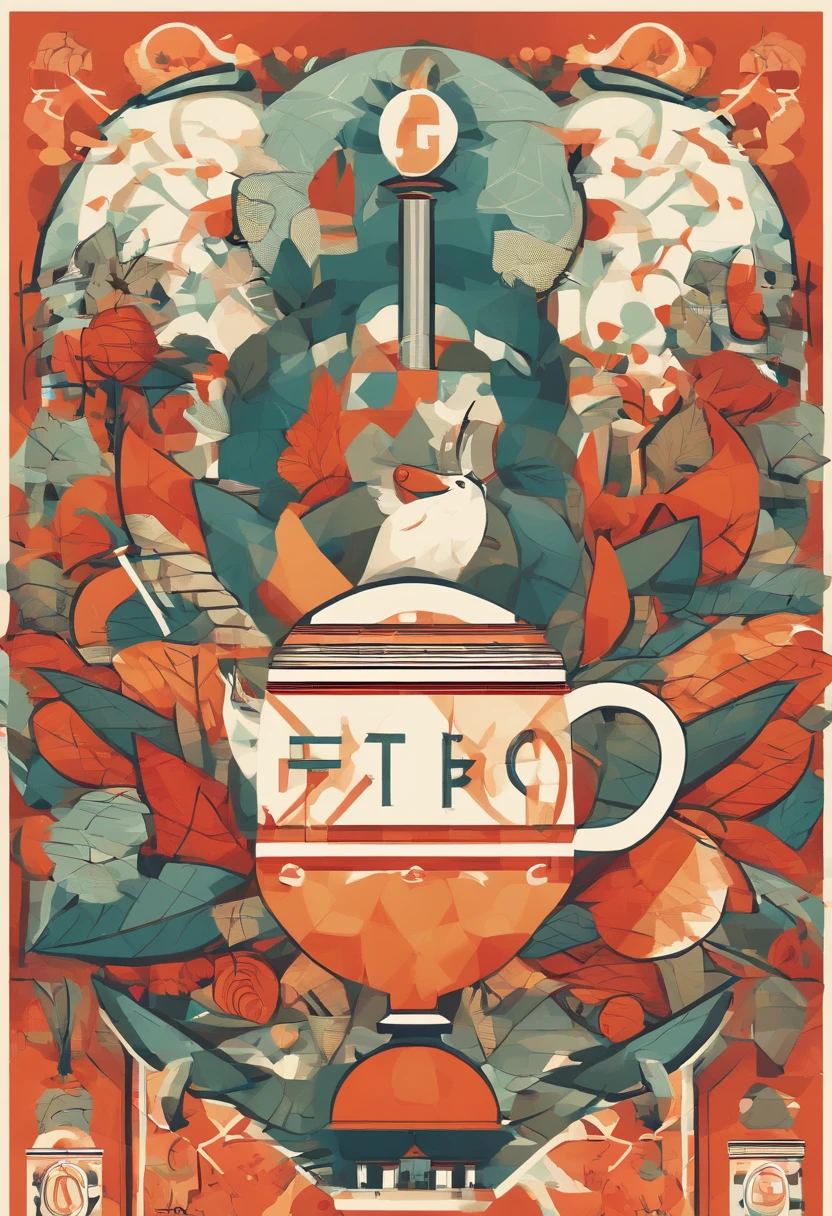 With the theme of healthy living,Contains leaves,Fruits and vegetables,Ganoderma lucidum,ginseng,holding cup,Kikyou,deer antlers,dumbbell,racket,basketball ball,abstracted