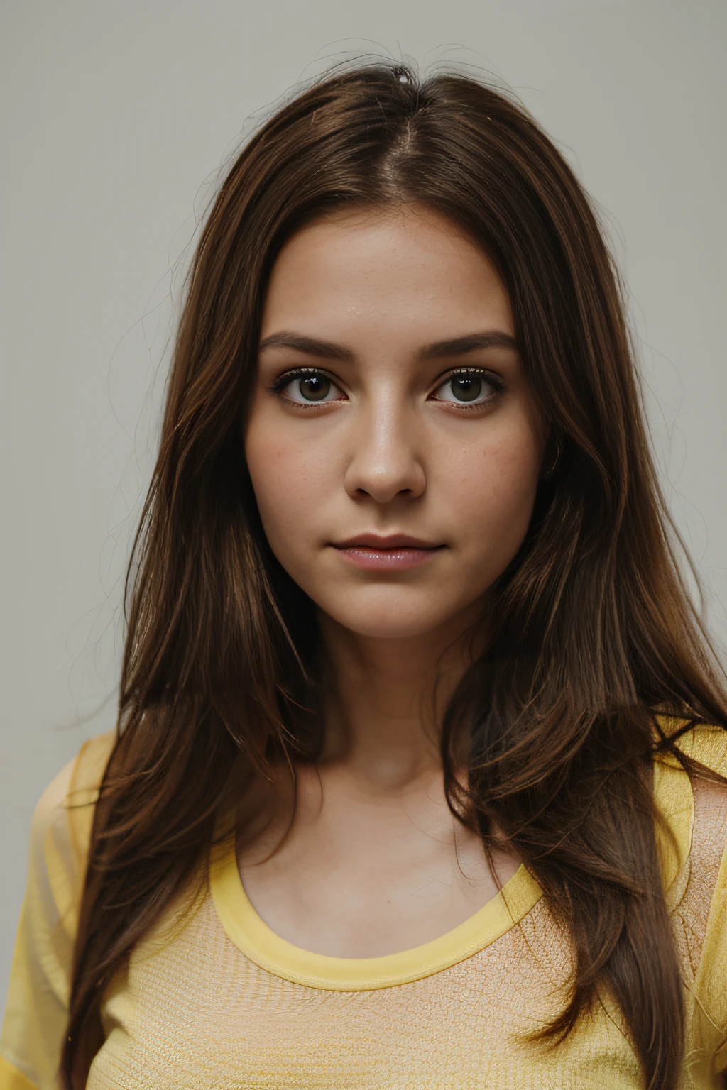 wearing yellow tshirt