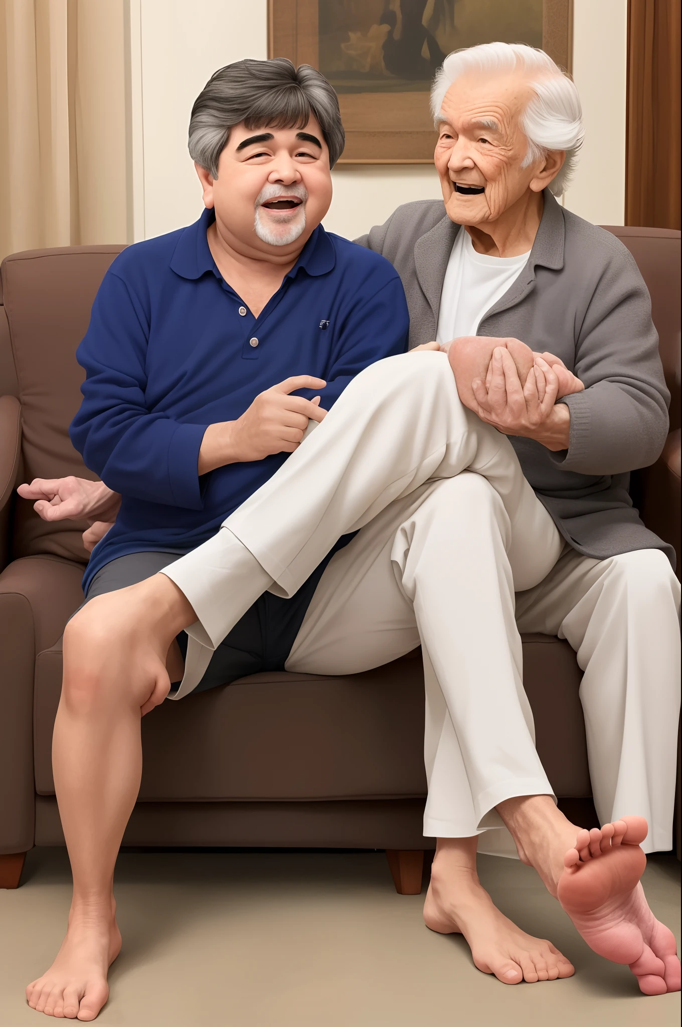 Dan Schneider licking elderly feet.