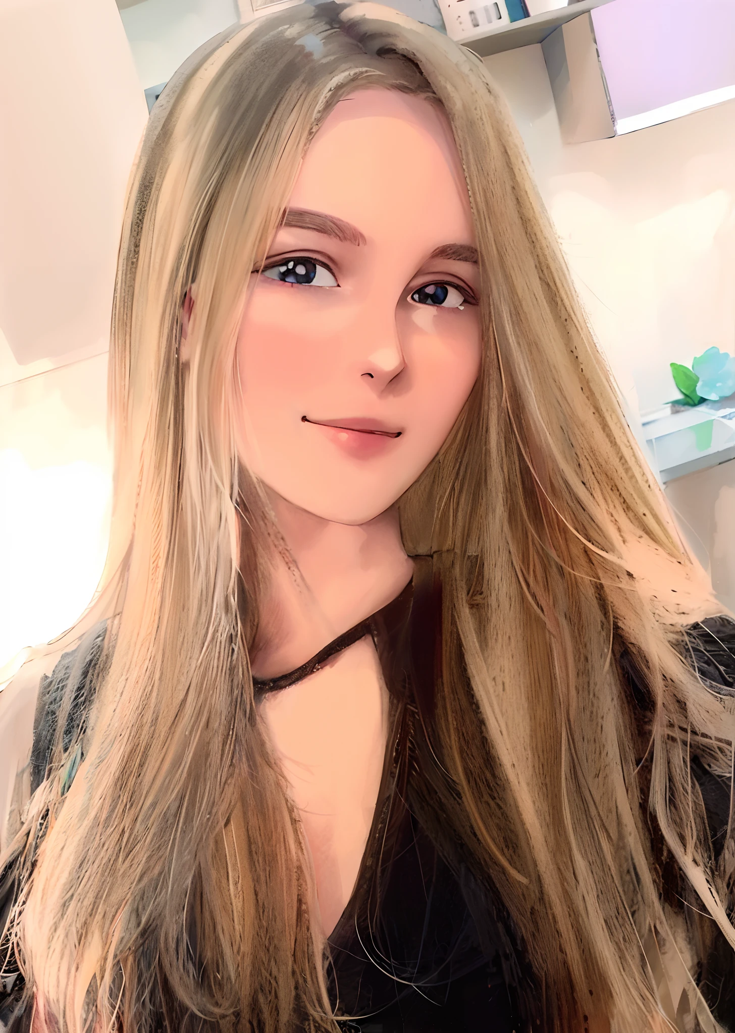 melhor qualidade, obra-prima, 1girl, sorriso claro, olhando para o espectador, cabelo rosa, cabe