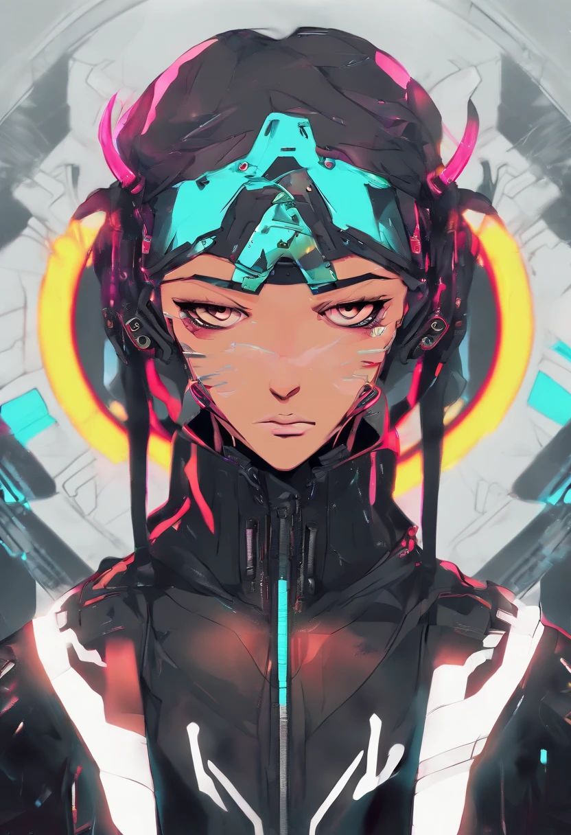 ((Macho)), ((1st grade)), dreadlocks pretos, Brown skin, olhos negros, cowboy shot, ((ultra detalhado neon cyberpunk futurista cidade )), Detalhado e intrincado ((fundo das ruas da cidade cyberpunk)), with high-tech holographic projections and elegant architecture, (foto realista altamente detalhada), foco nítido, Ultra alta qualidade, vibrante, (detailed symmetrical face:1.7), Tonificado, master part, (Cinematic lighting), fumar maconha, ((cyberpunk 2077 inspirado)